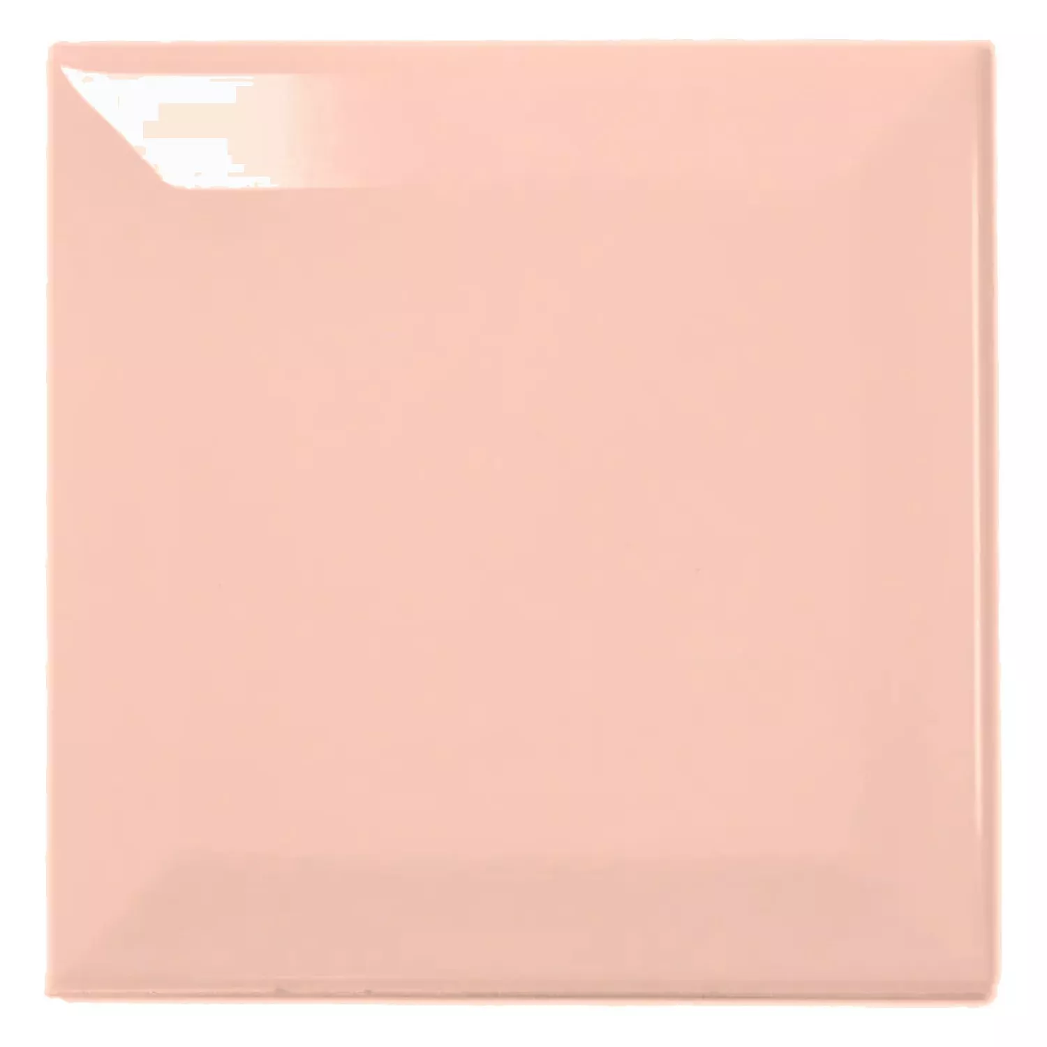 Azulejo de metro Naranja Brillante 10x10 cm Faceta Catarina Salmon