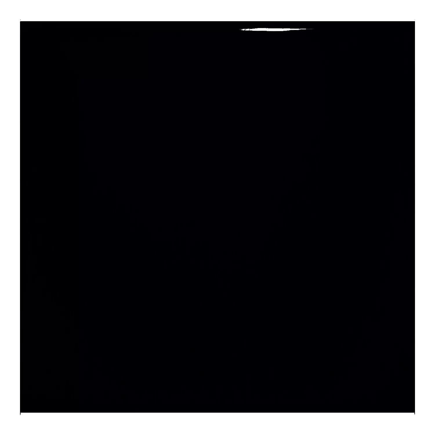 Azulejo de metro Negro Brillante 10x10 cm Sin Faceta Freyburg Negro