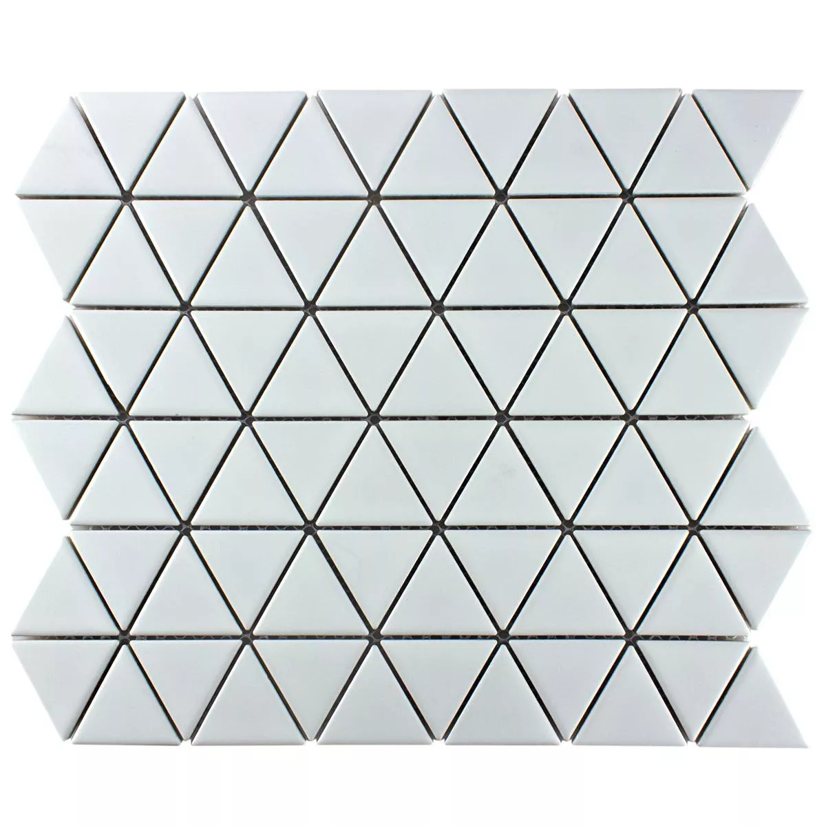 Cerámica Azulejos De Mosaico Arvada Triángulo Blanco Mate