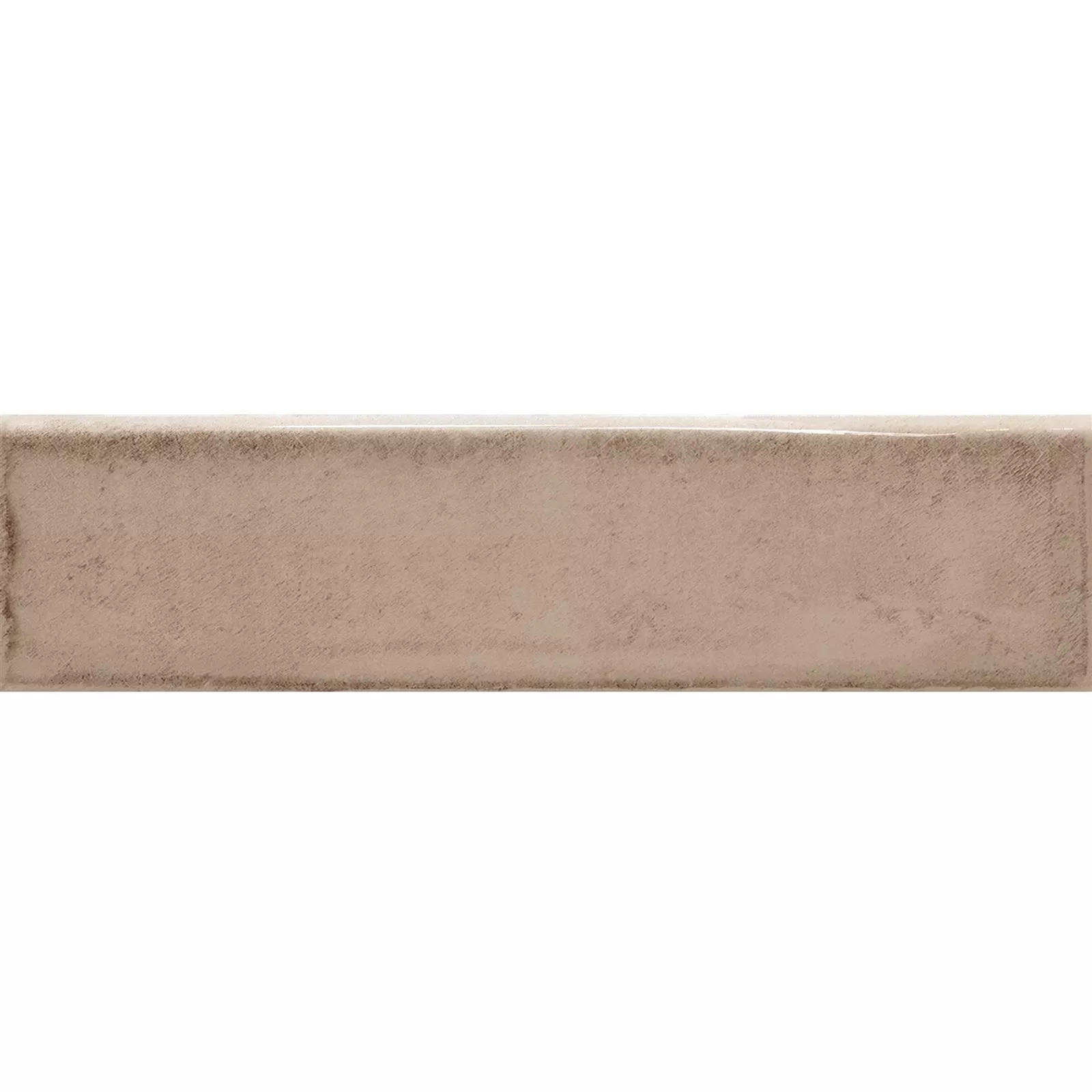 Revestimientos Maestro Corrugado Brillante Marrón Claro 7,5x30cm