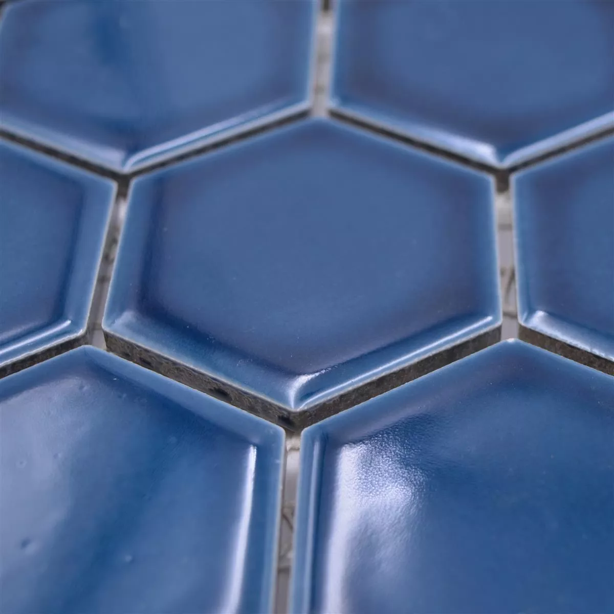 Mosaico Cerámico Salomon Hexagonales Azul Verde H51