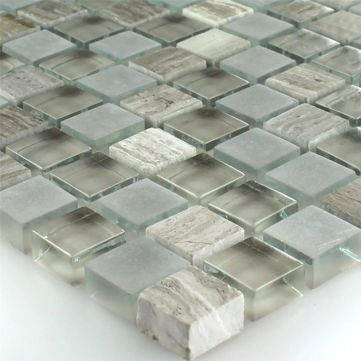Azulejos De Mosaico Cristal Mármol Burlywood 15x15x8mm