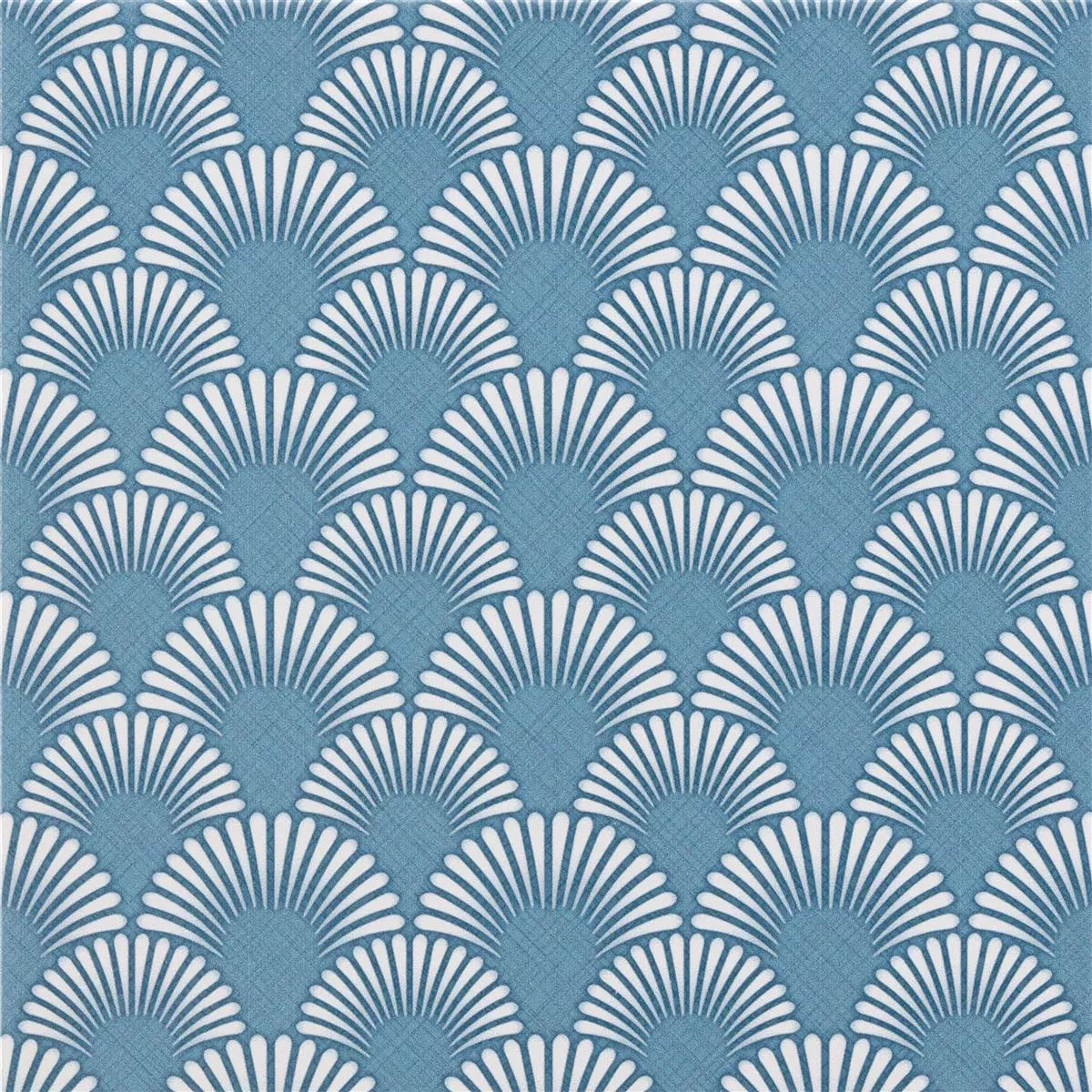 Muestra Pavimentos Aspecto De Cemento Wildflower Azul Decoración 18,5x18,5cm