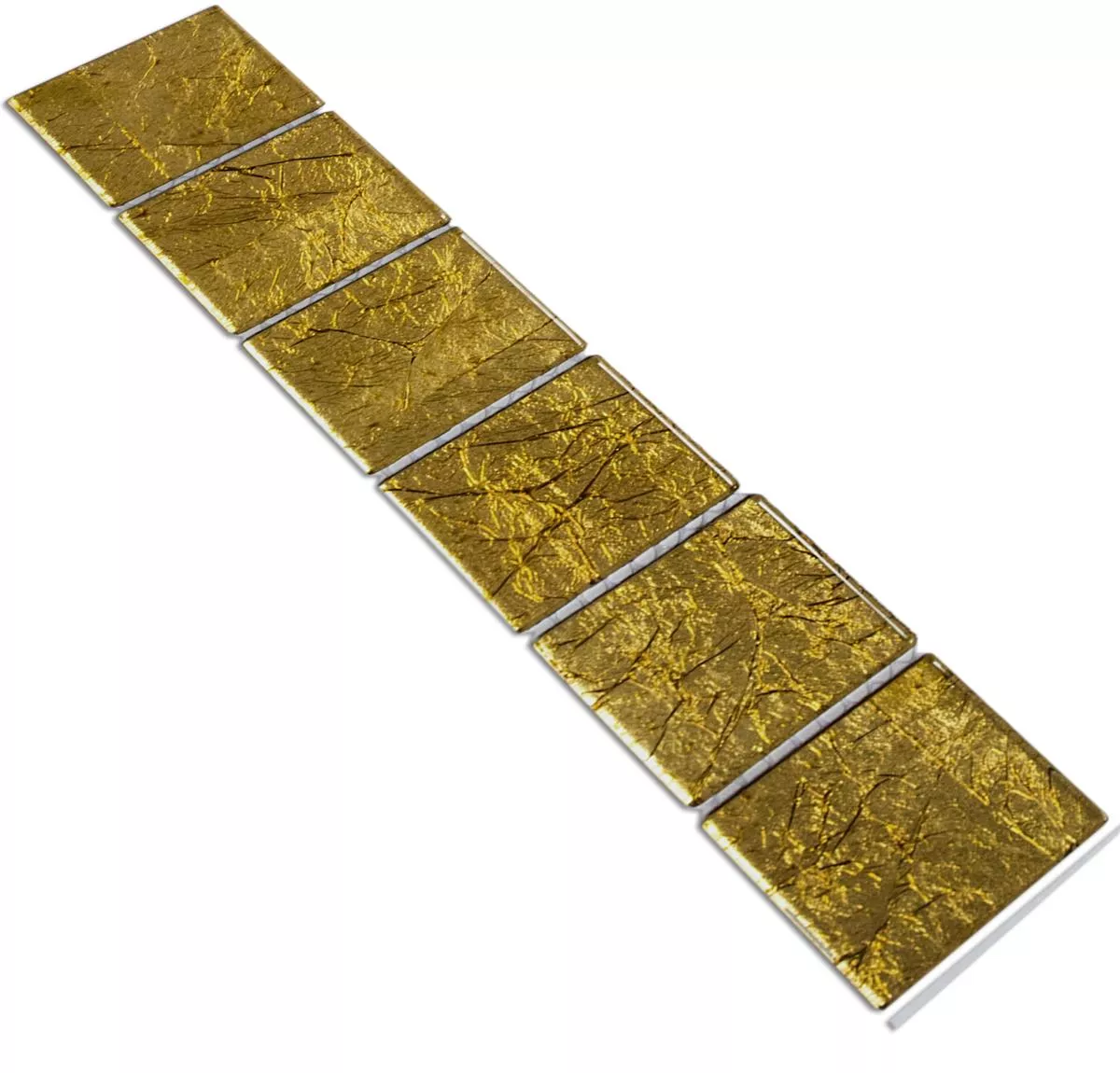 Mosaico de Cristal Azulejos Borde Artist Oro Q48