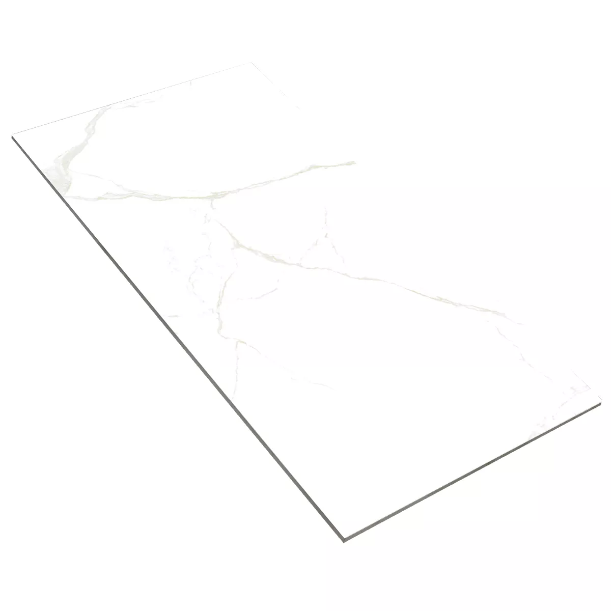 Pavimentos Ampezzo Calacatta Aspecto De Mármol Blanco Beige Pulido Brillante 60x120cm