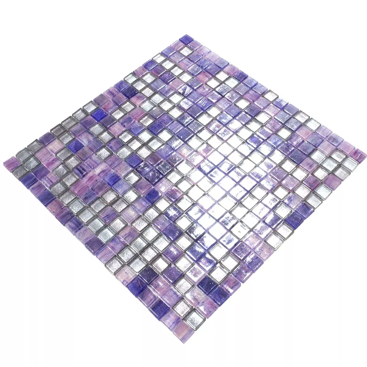 Mosaico de Cristal Azulejos Edessa Púrpura Mix