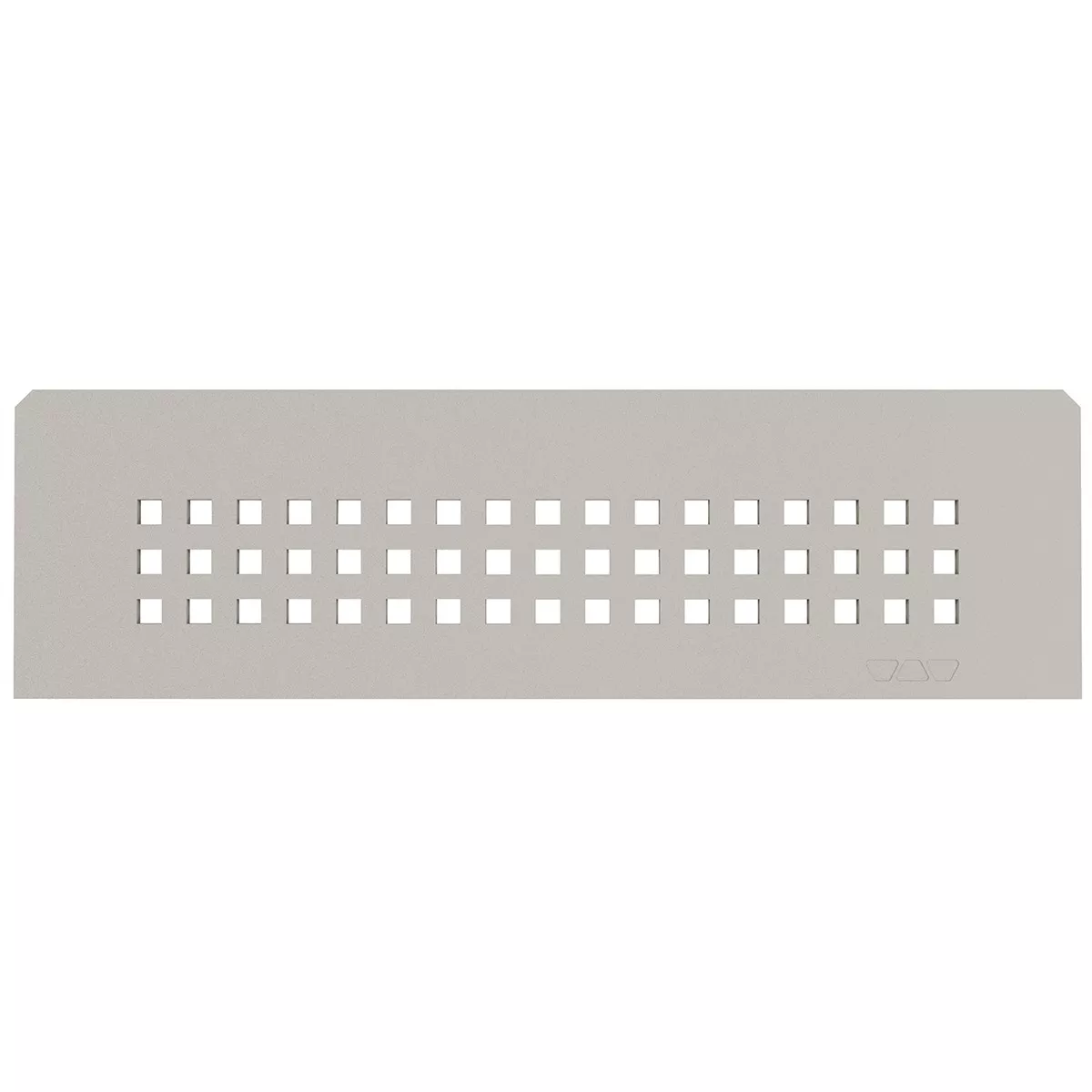 Estantería de pared rectangular Schlüter de 30x8,7 cm, color beige.