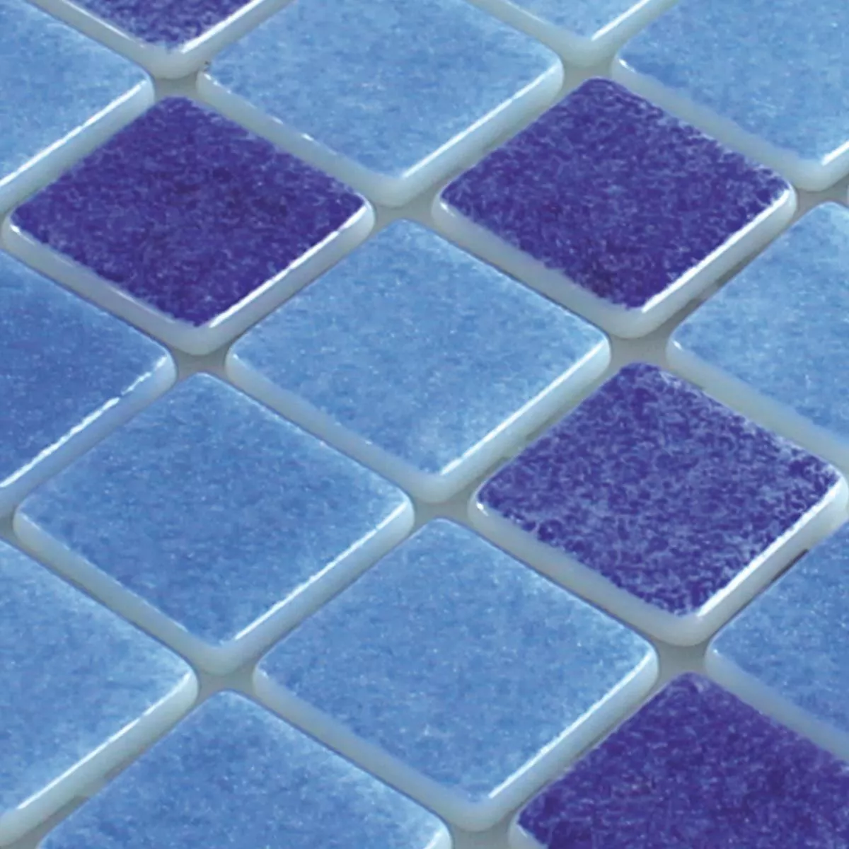 Muestra Cristal Piscina Mosaico Lagune R11C Azul Mix