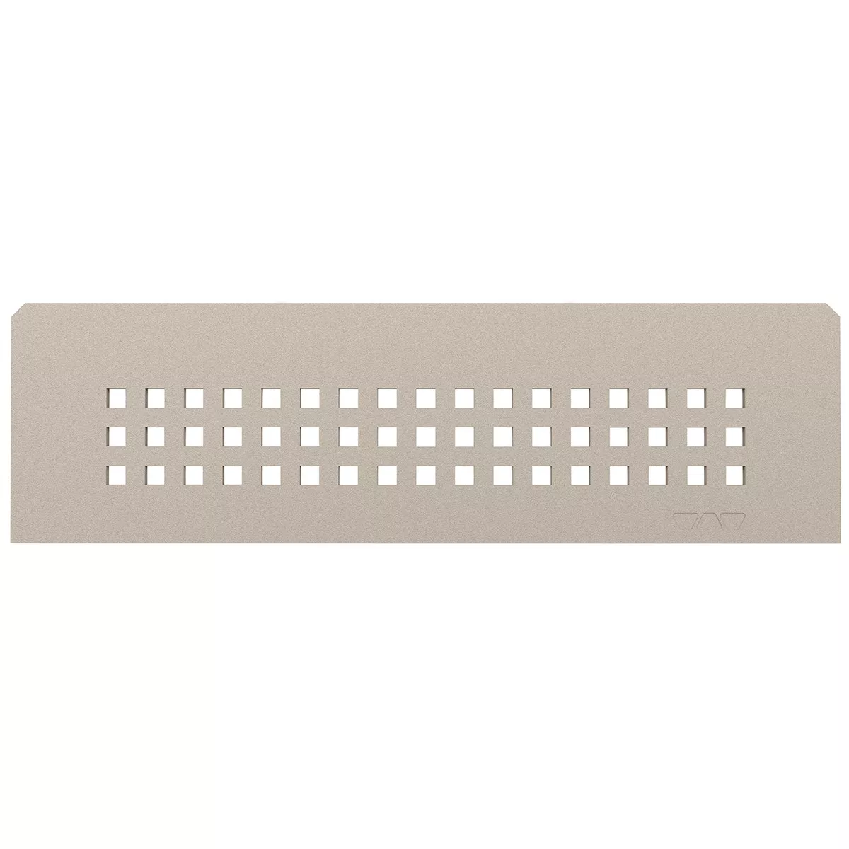 Estantería de pared rectangular Schlüter de 30x8,7 cm, color crema.