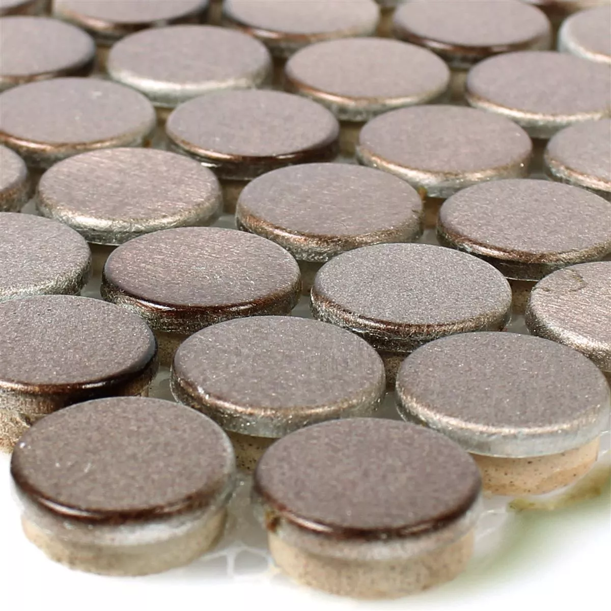 Azulejos De Mosaico Auminio Metal Fantom Boton Bronce Azulejos De Mosaico Auminio Metal Fantom Boton Bronce