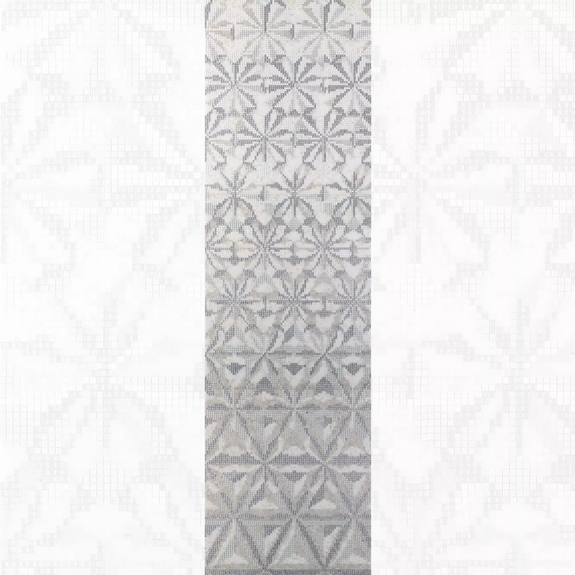 Mosaico De Cristal Imagen Magicflower White 90x240cm