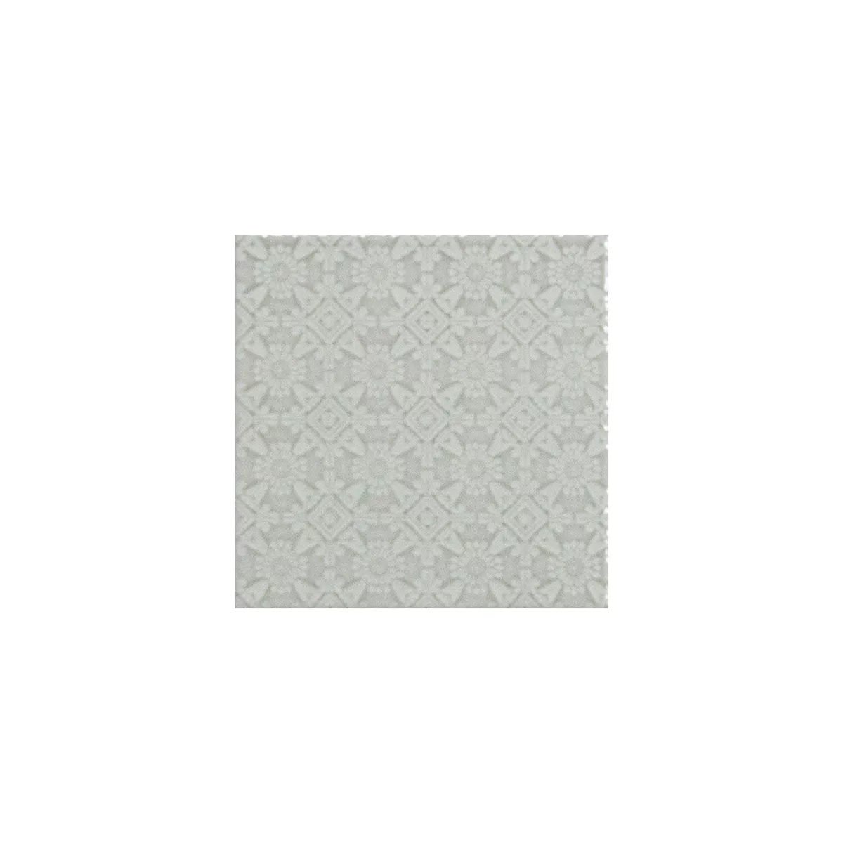 Muestra Cerámica Azulejos De Mosaico Rivabella Relief Gris