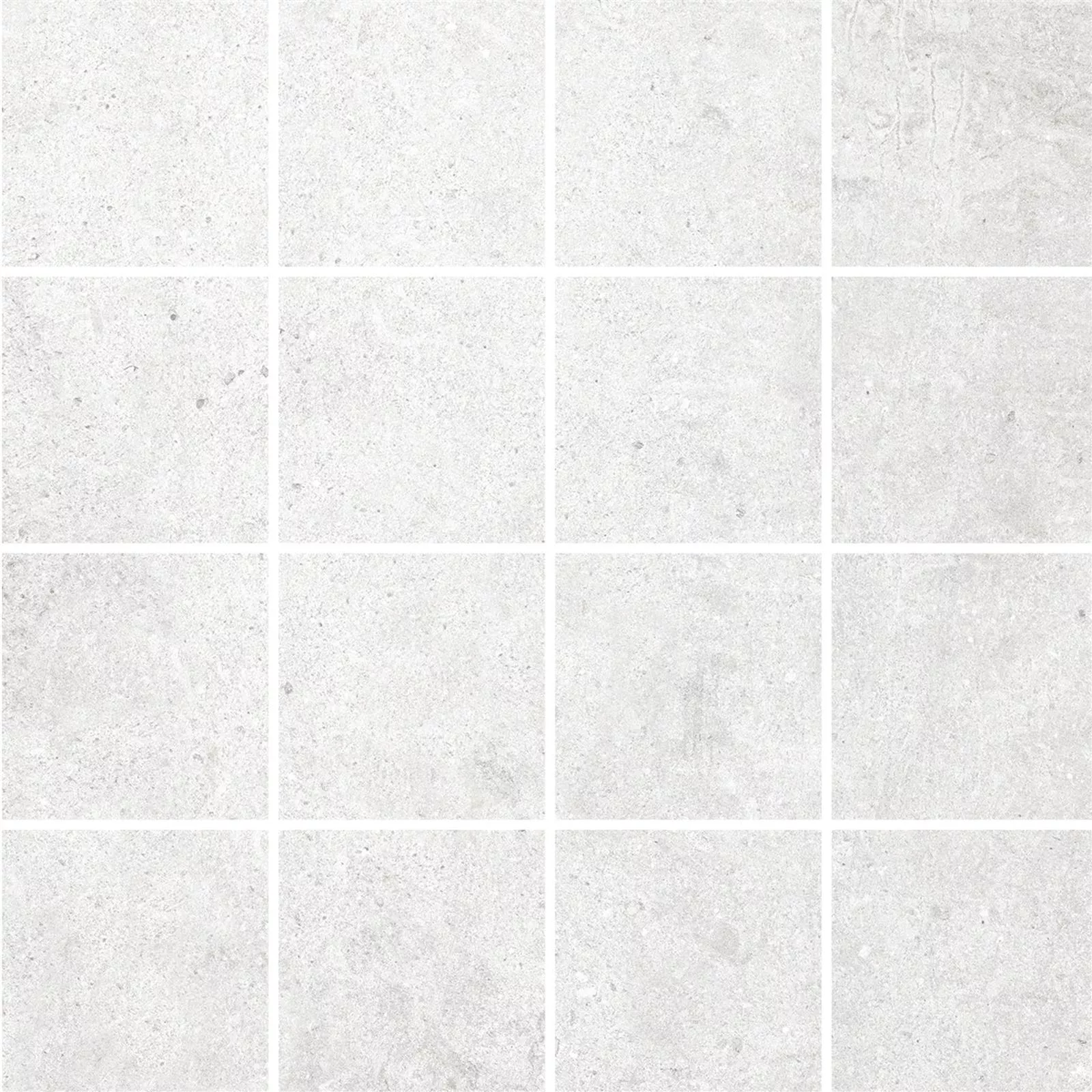 Azulejos De Mosaico Freeland Aspecto de Piedra R10/B Gris Claro Cuadrado