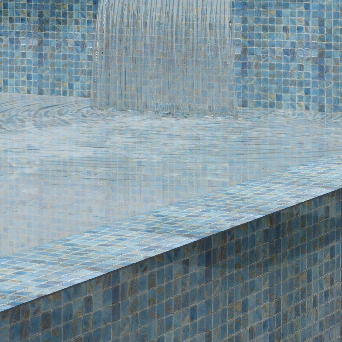 Cristal Piscina Mosaico Alassio Azul 25