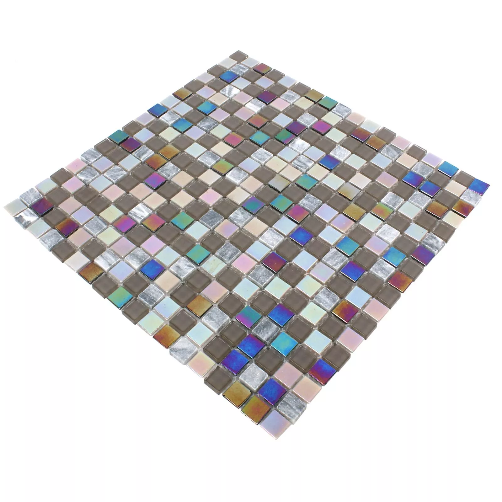 Azulejos De Mosaico Tallinn Mármol Cristal Nácar Gris Marrón