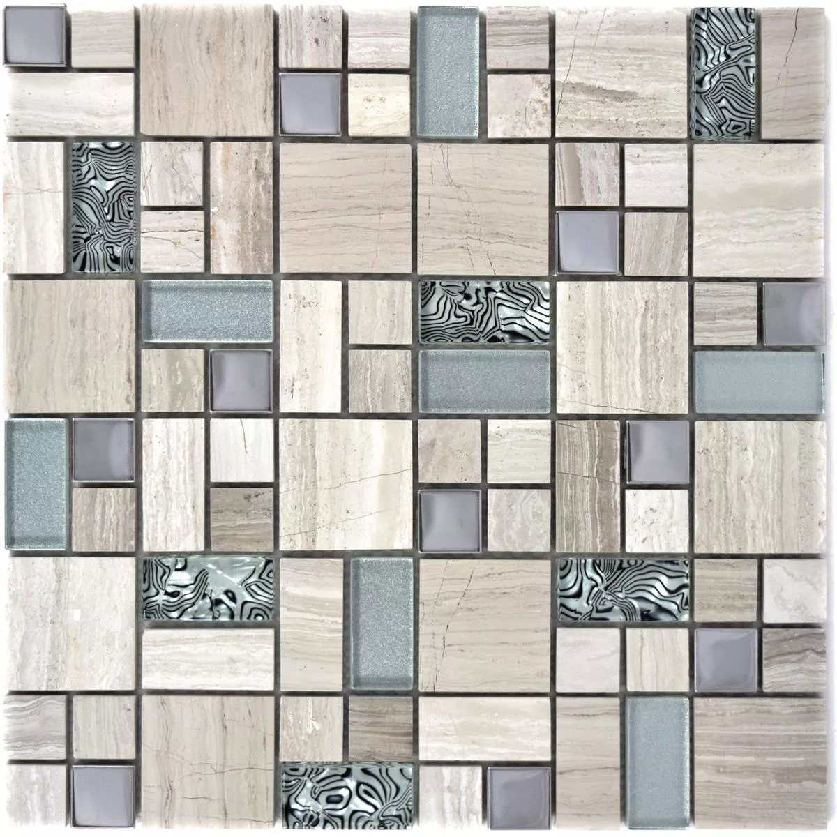 Cristal Piedra Natural Metal Azulejos De Mosaico Tinkabell