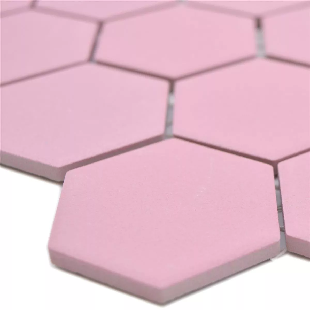 Mosaico Cerámico Bismarck R10B Hexagonales Rosa H51 Mosaico Cerámico Bismarck R10B Hexagonales Rosa H51