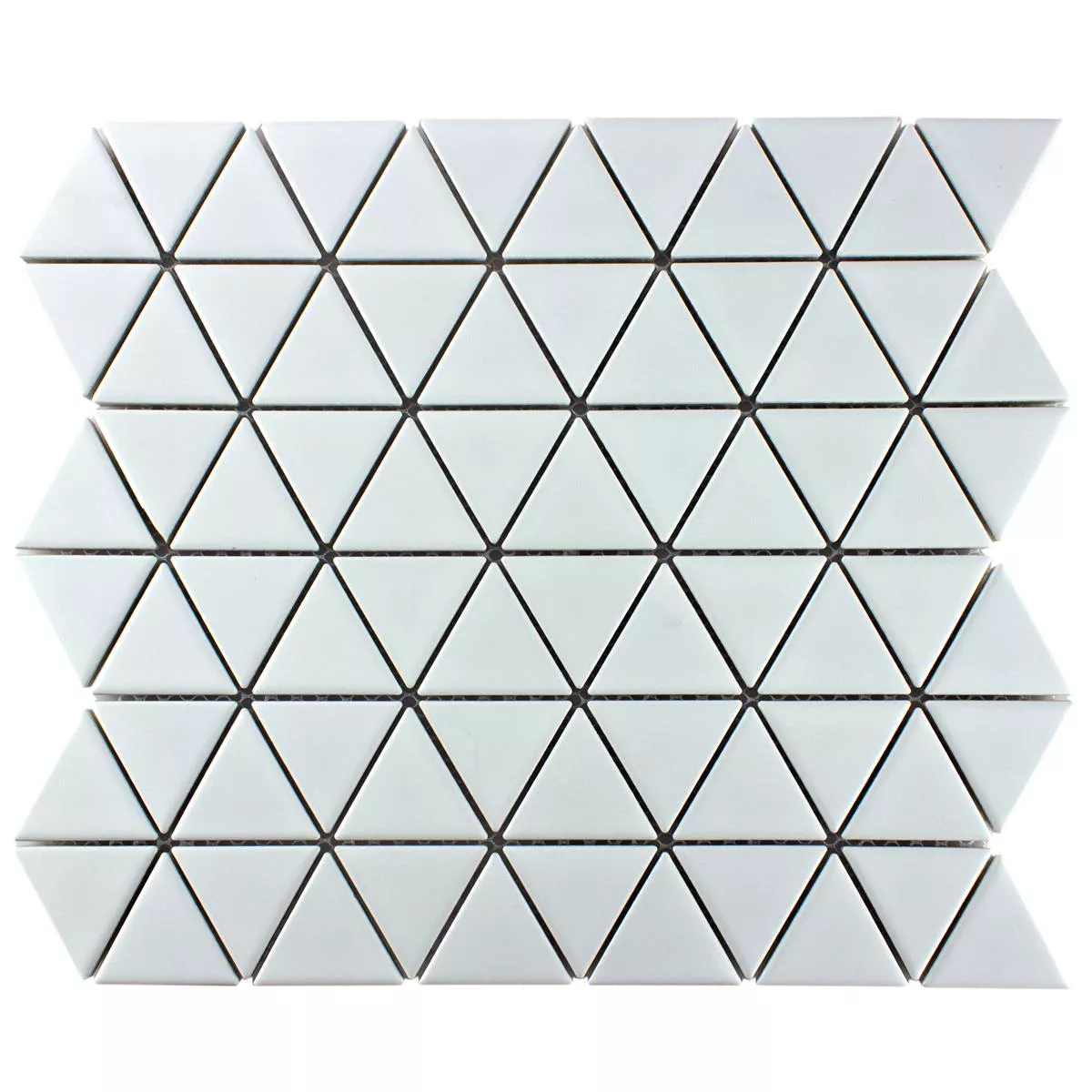 Cerámica Azulejos De Mosaico Arvada Triángulo Blanco Brillante
