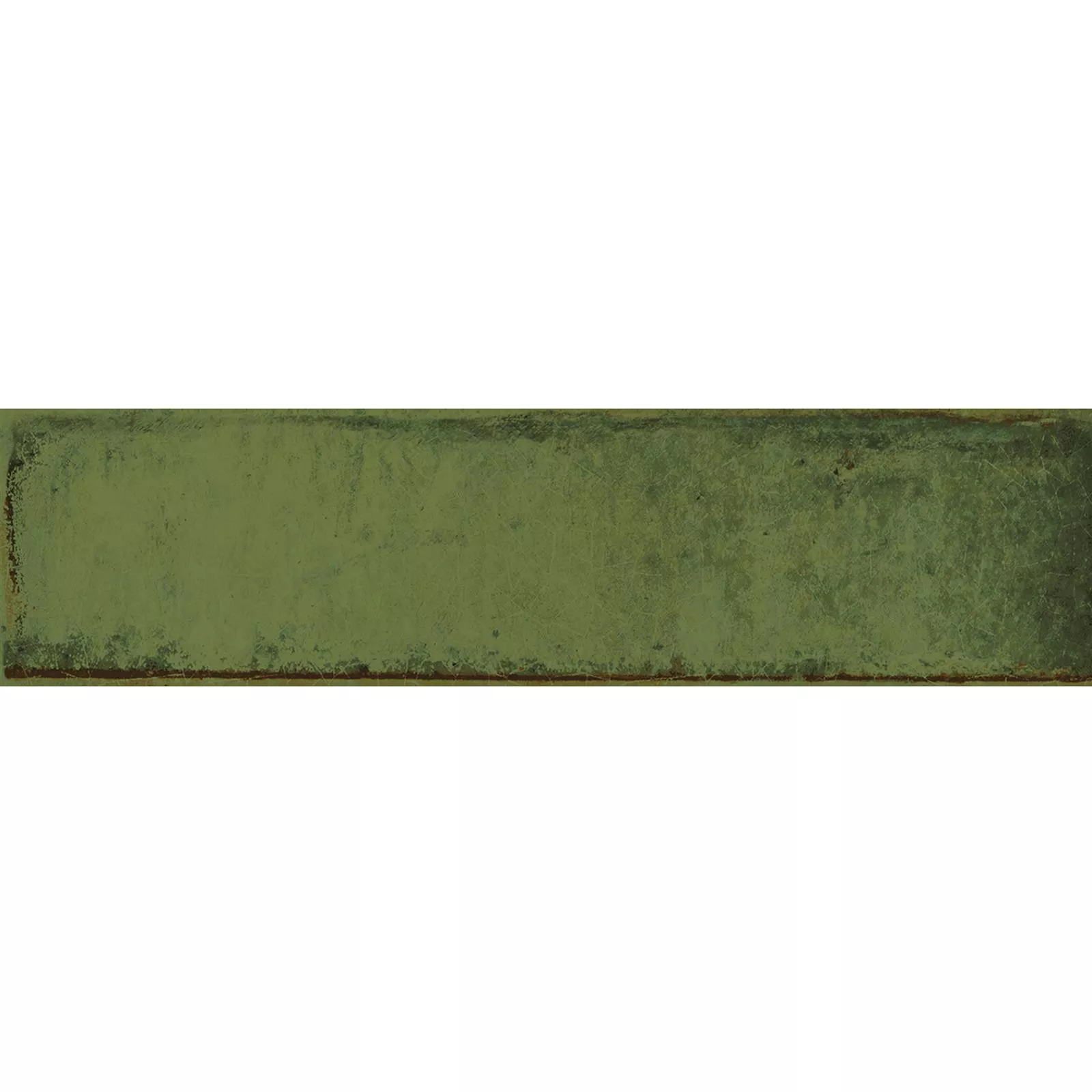 Muestra Revestimientos Maestro Corrugado Brillante Verde Oliva 7,5x30cm