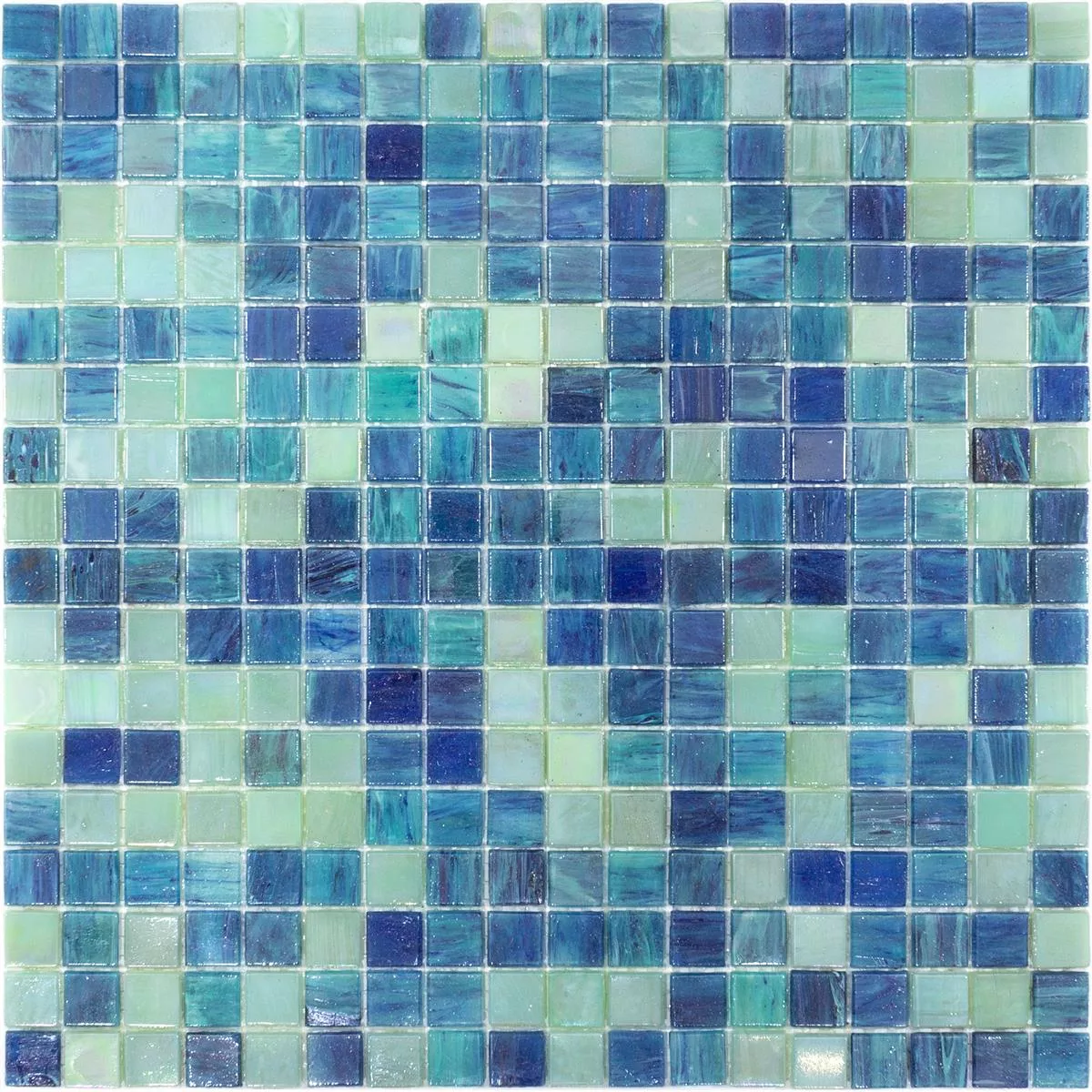 Mosaico de Cristal Azulejos Carla Azul Turquesa
