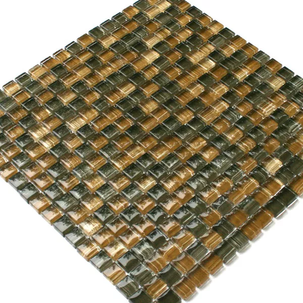 Azulejos De Mosaico Cristal Marrón Mezcla Azulejos De Mosaico Cristal Marrón Mezcla