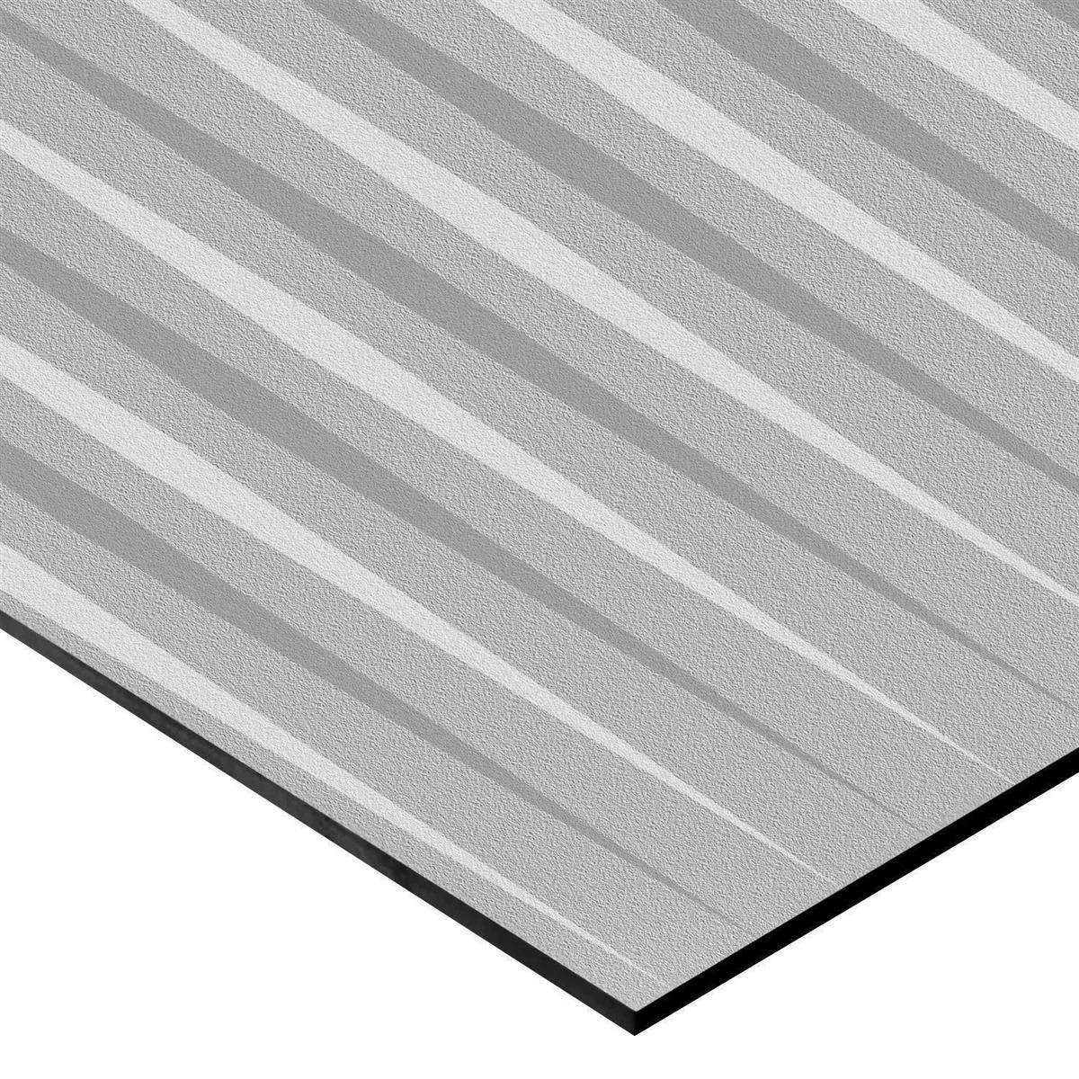 Revestimientos Vulcano Stripes Decoración Rectificado Gris 60x120cm