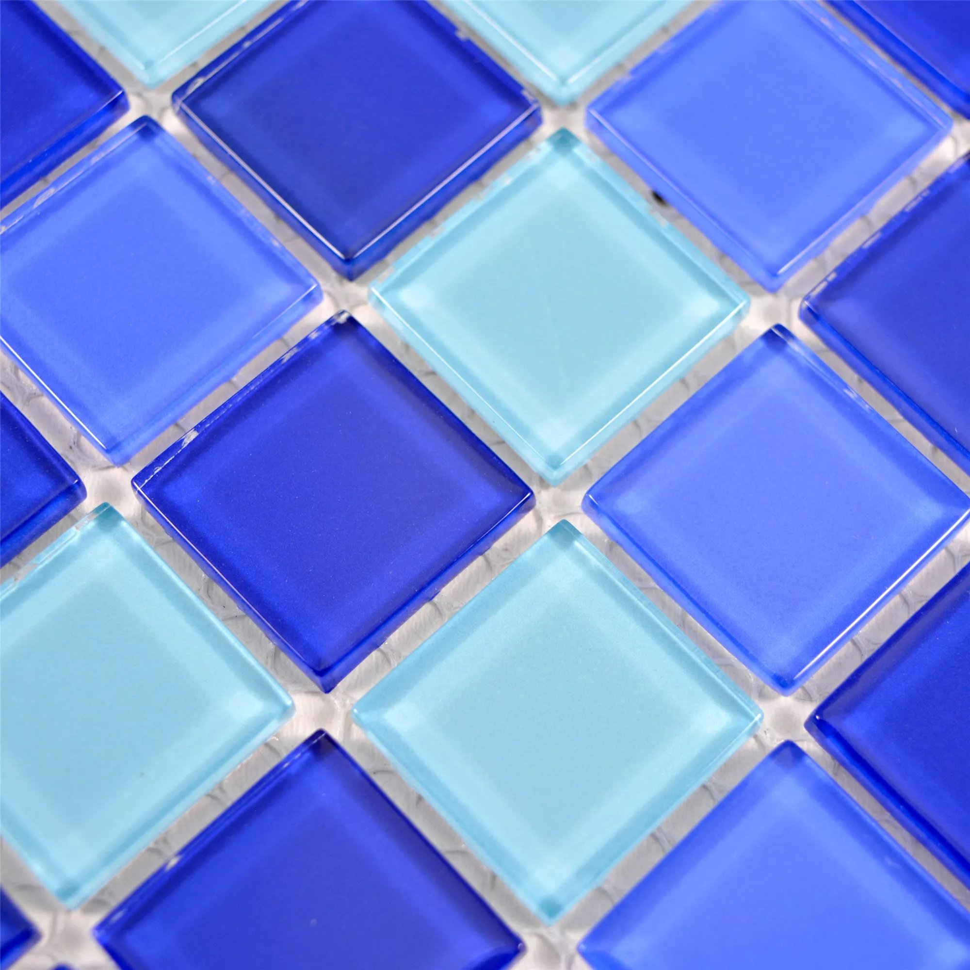 Mosaico De Cristal Azulejos Bommel Azul