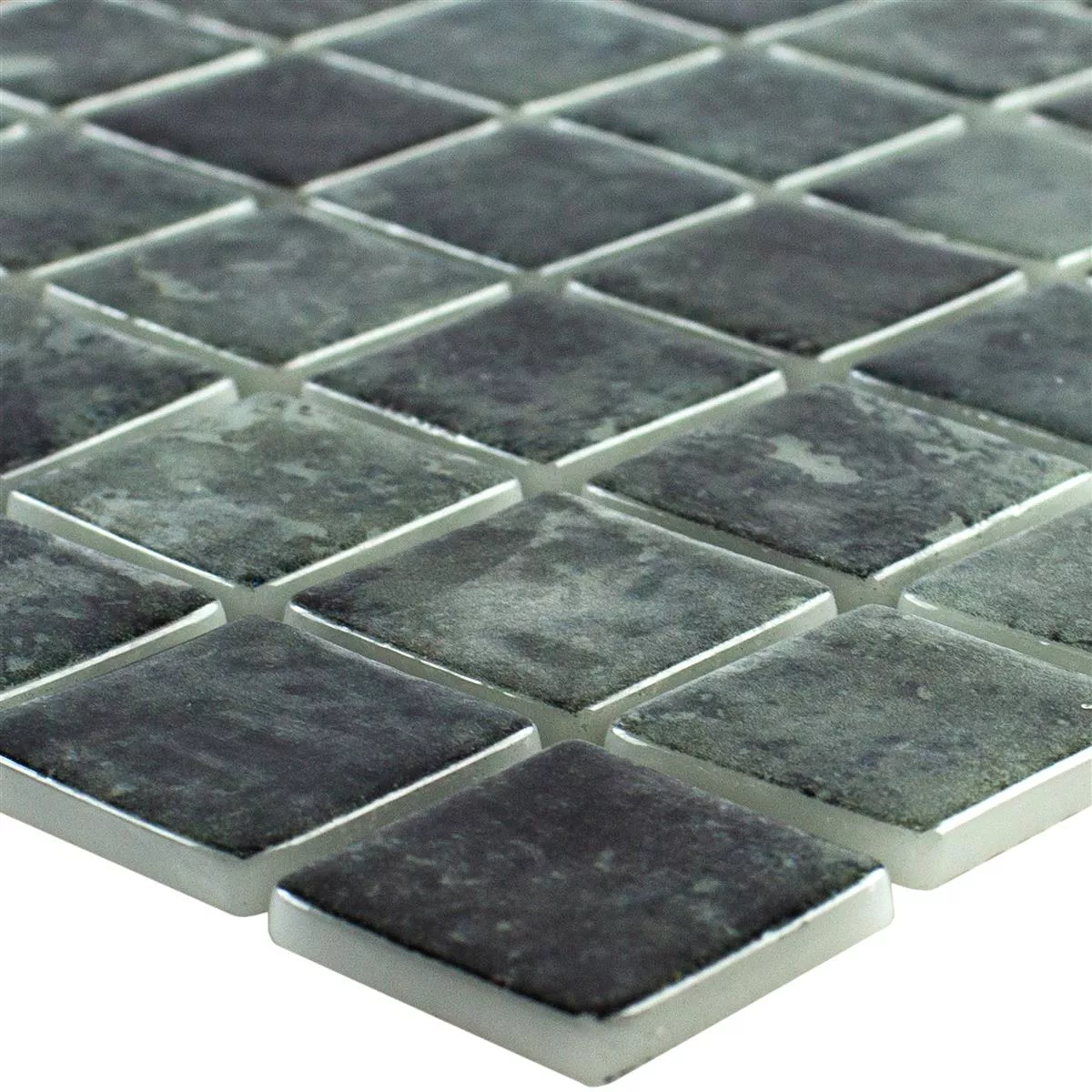 Vidrio Piscina Mosaico Baltic Negro 25x25mm