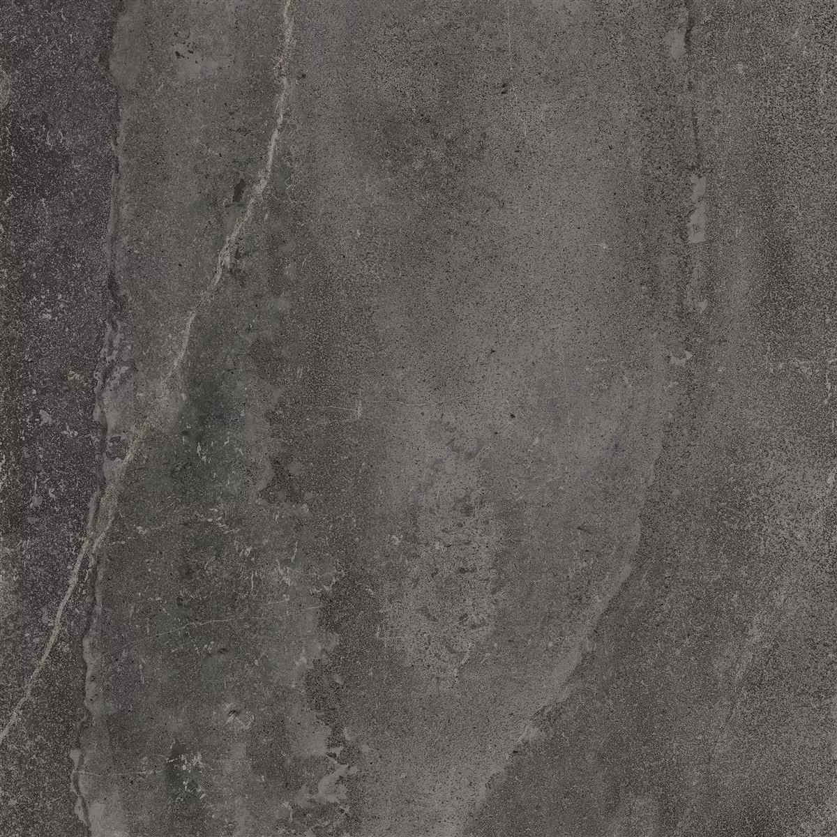 Losas Para Terrazas Detmold Aspecto De Piedra Natural 60x60cm Antracita