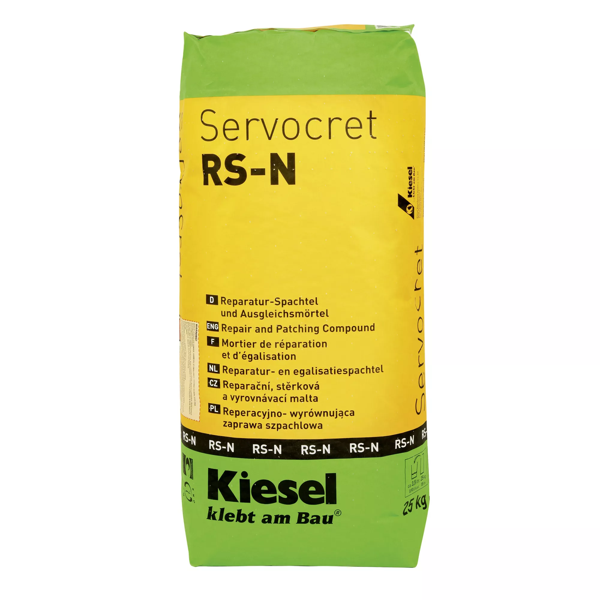 Kiesel Servocret RS-N - Masilla De Reparación Y Mortero De Nivelación (25KG)