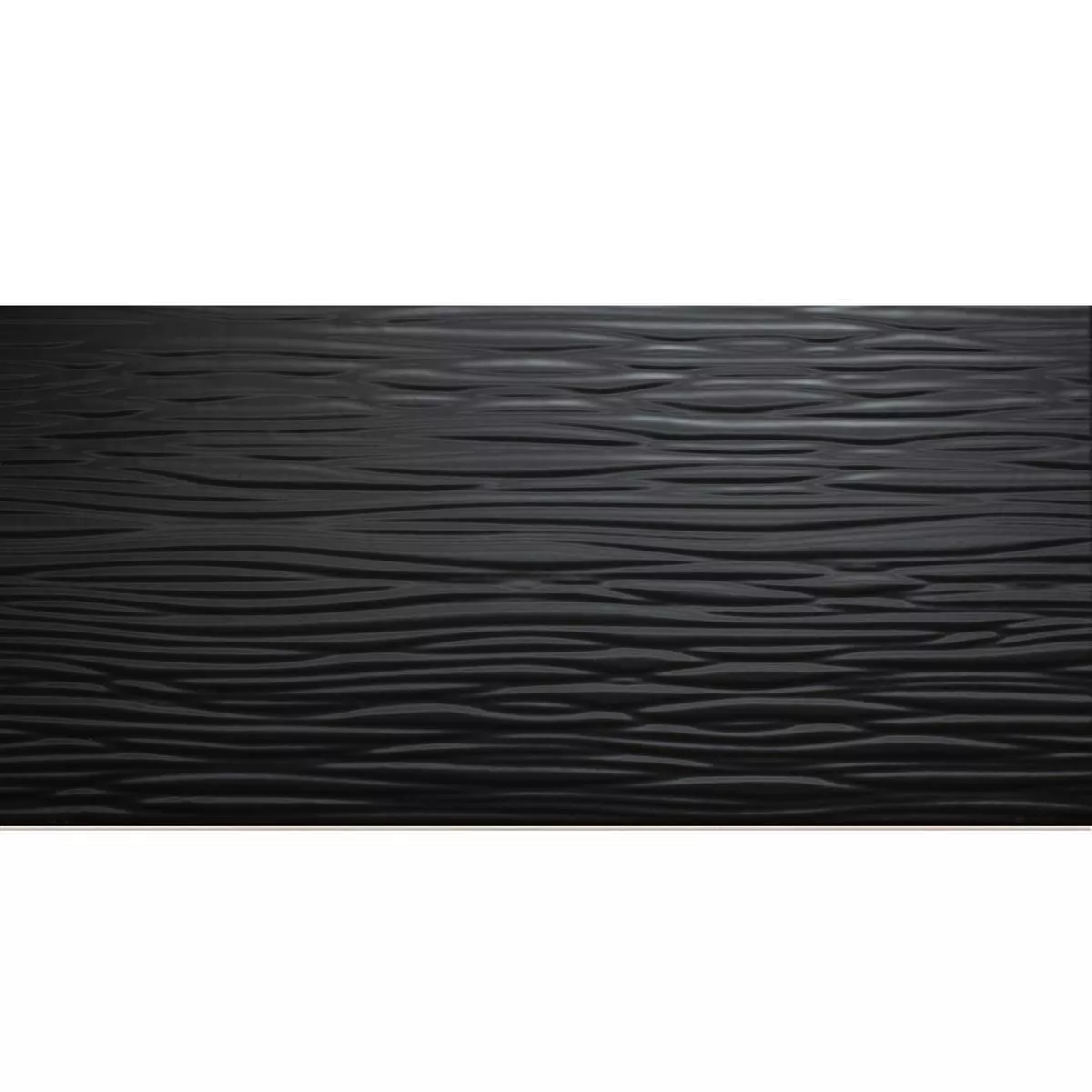 Muestra Revestimientos Norway Estructurado Brillante 25x50cm Negro
