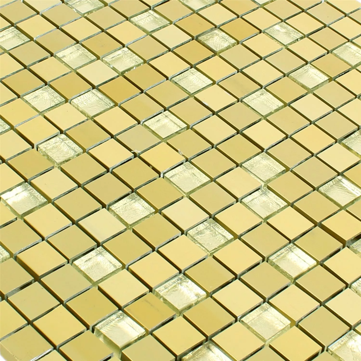 Azulejos De Mosaico Lissabon Auminio Cristal Mezcla Oro