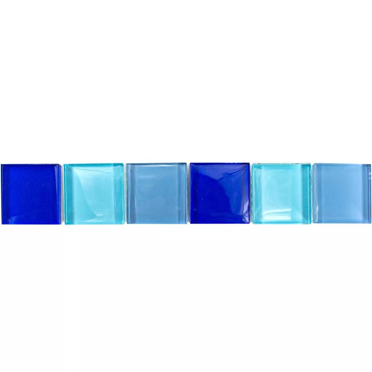 Azulejos De Cristal Borde Exira Azul Turquesa