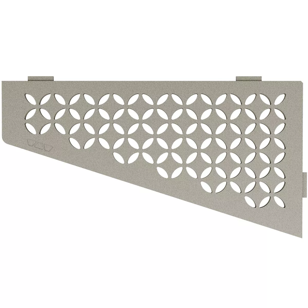 Estante de pared estante de ducha Schlüter cuadrado 15,4x29,5cm gris floral