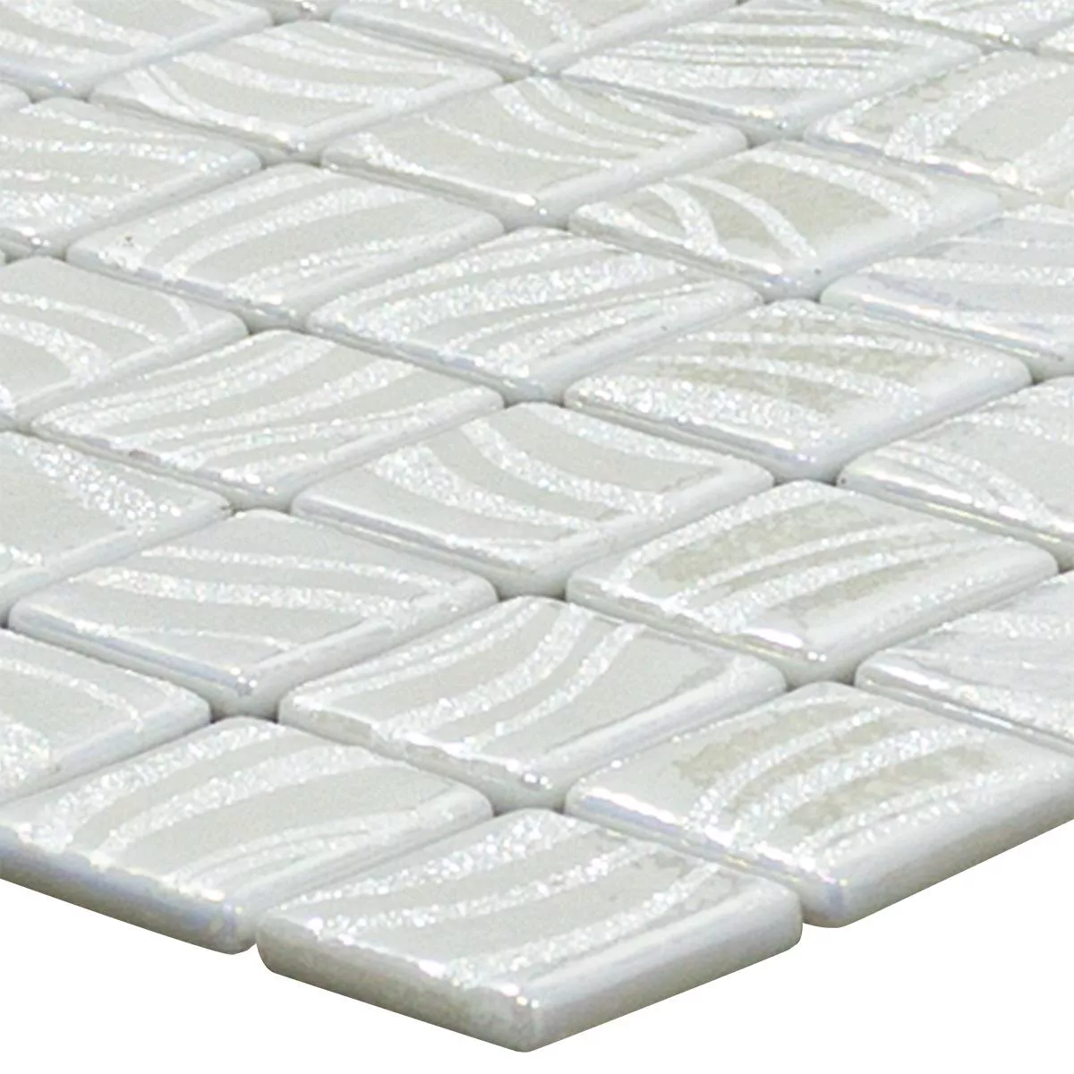 Cristal Piscina Mosaico Marisburg Blanco Brillo Cristal Piscina Mosaico Marisburg Blanco Brillo