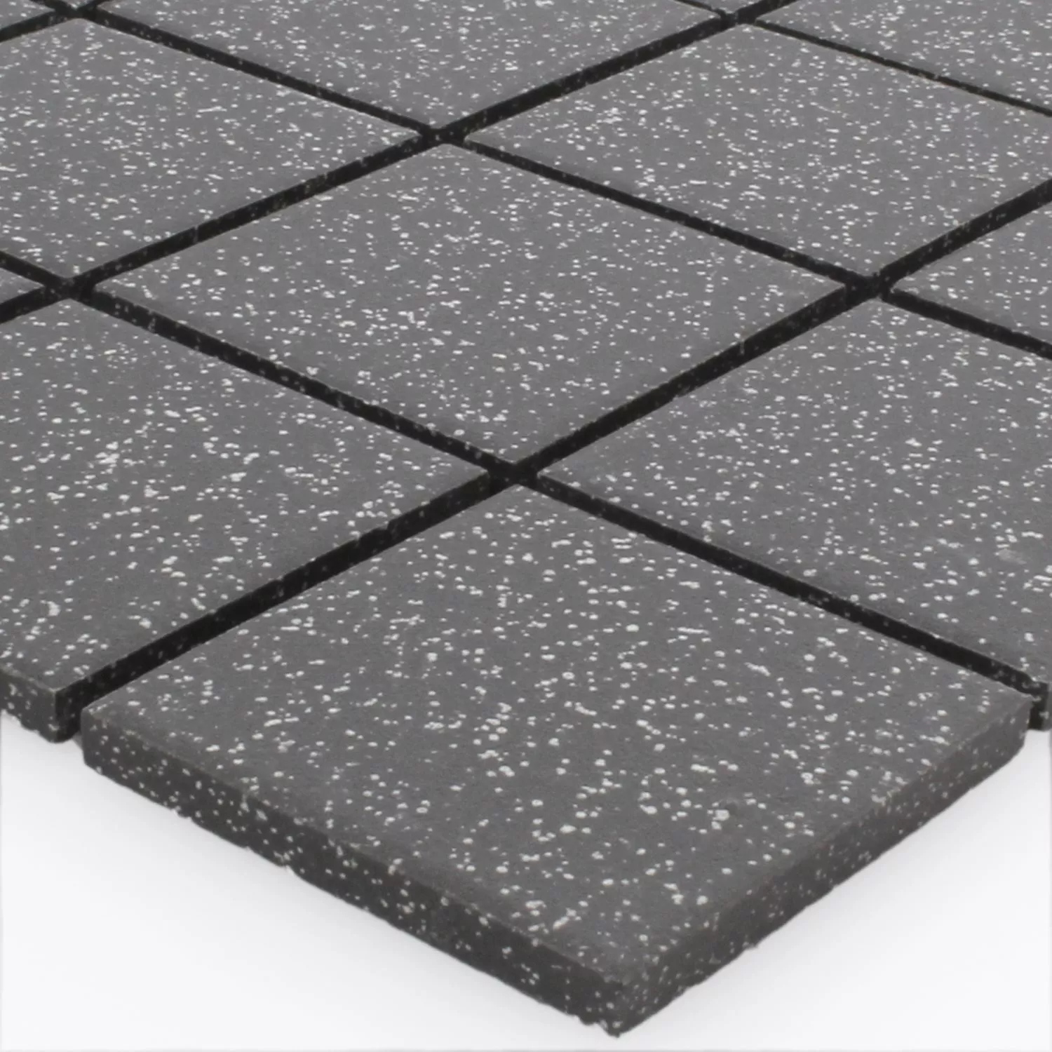 Azulejos De Mosaico Cerámica Orla Negro