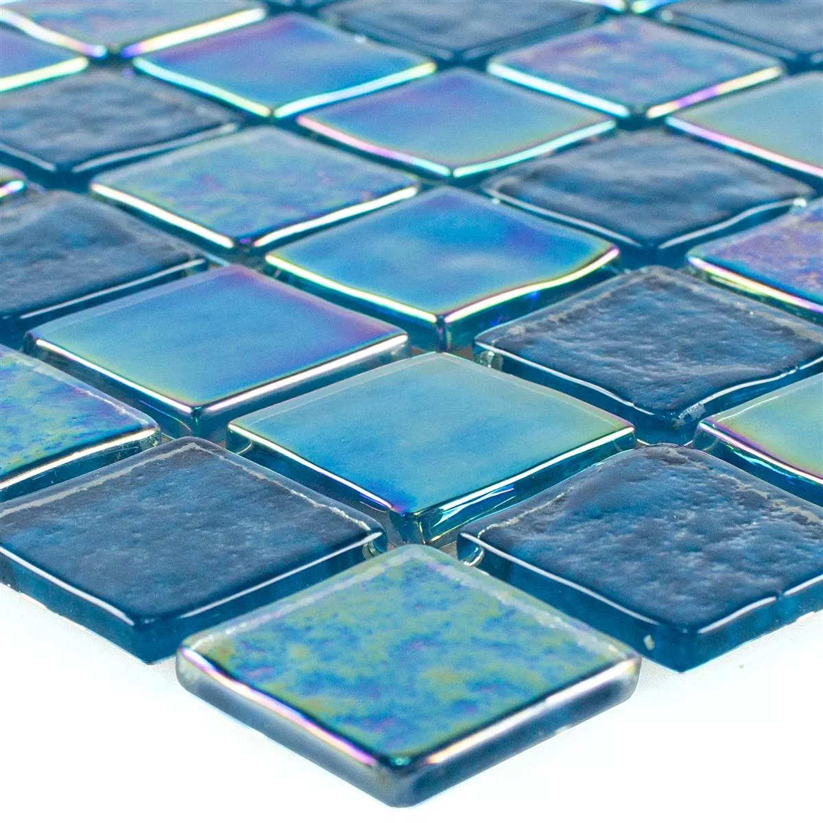 Mosaico de Cristal Azulejos Efecto Nacarado Carlos Azul 23 Mosaico de Cristal Azulejos Efecto Nacarado Carlos Azul 23