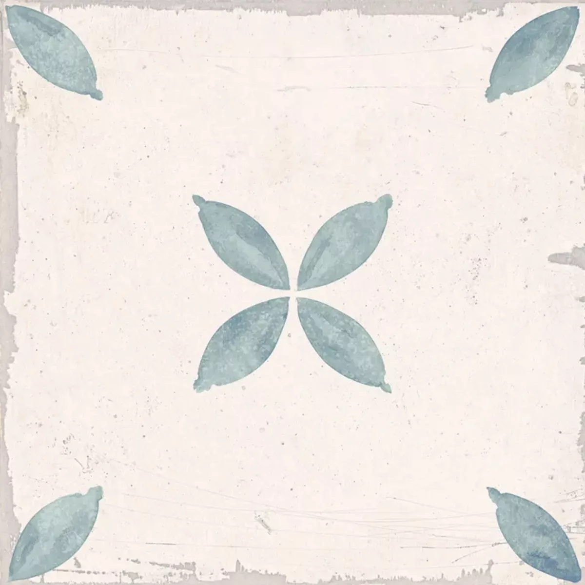 Pelin Azul Claro Crema 25x25 cm