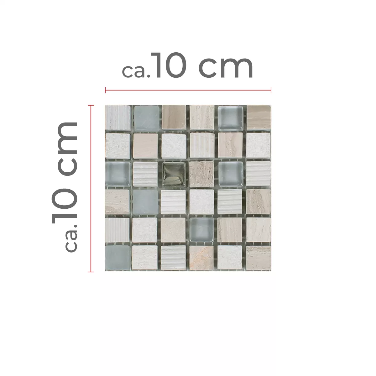 Muestra Azulejos De Mosaico Venzona Gris Claro Plateado