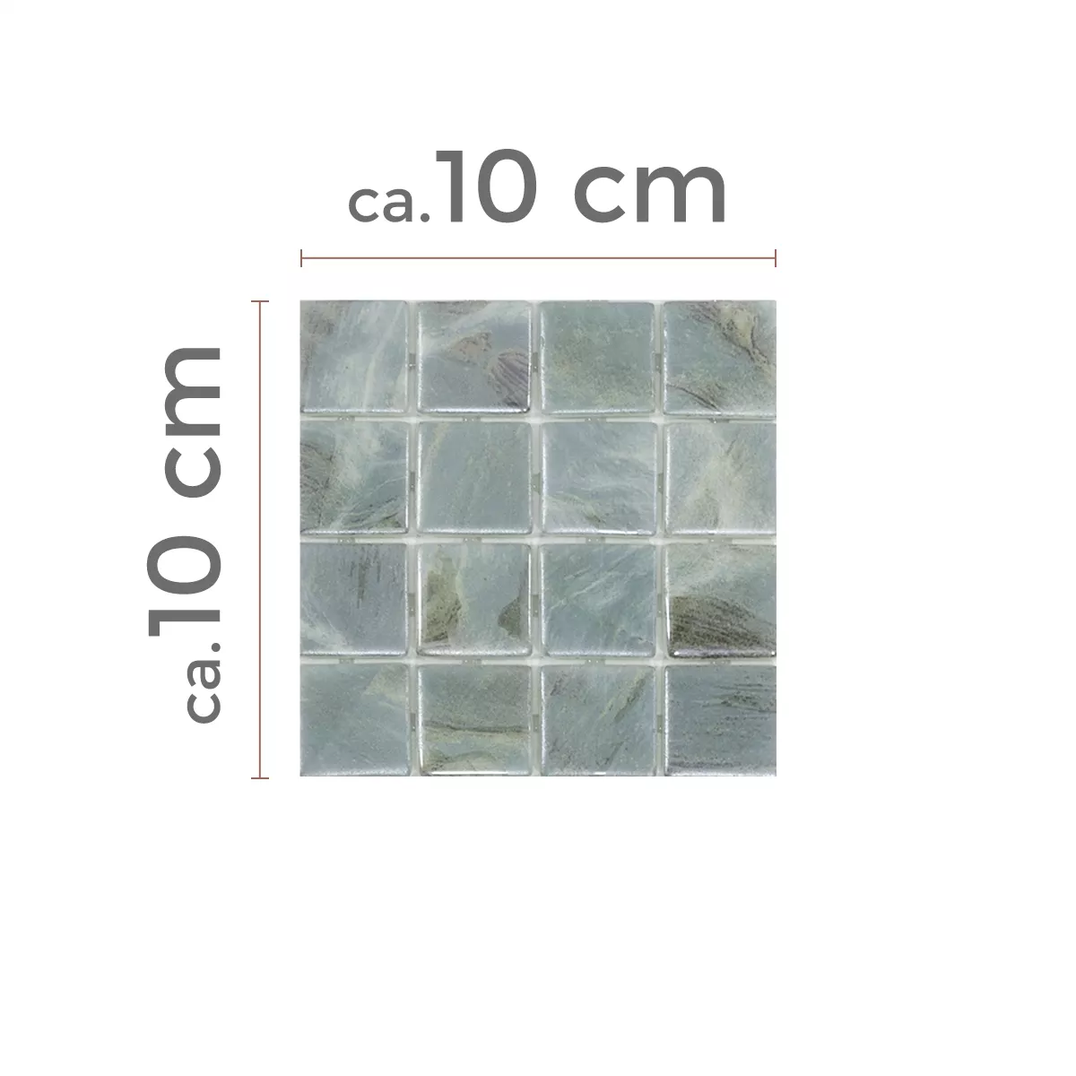 Muestra Cristal Piscina Mosaico Alassio Gris 25