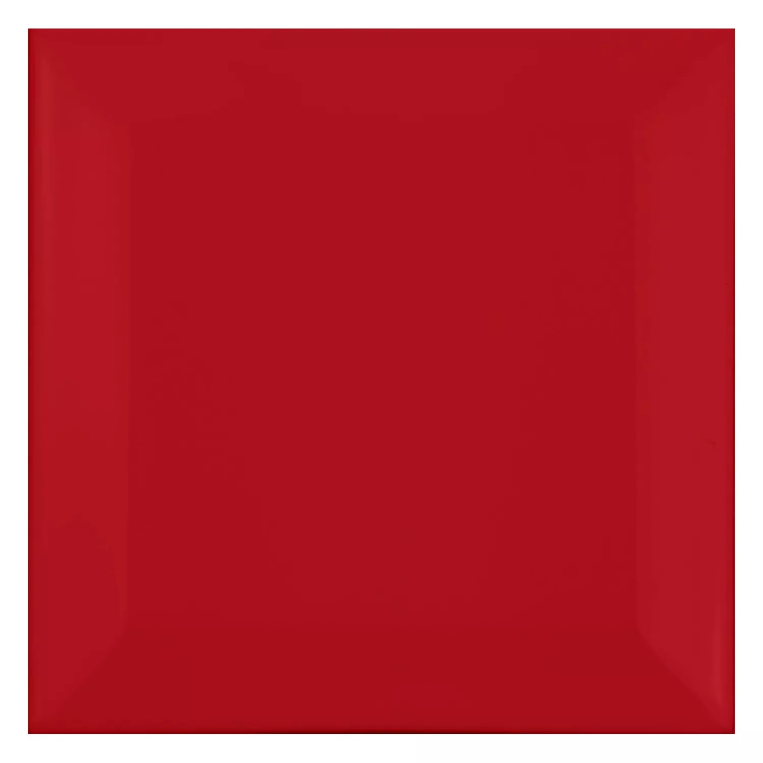 Azulejo de metro Rojo Mate 10x10 cm Faceta Catarina Fuego