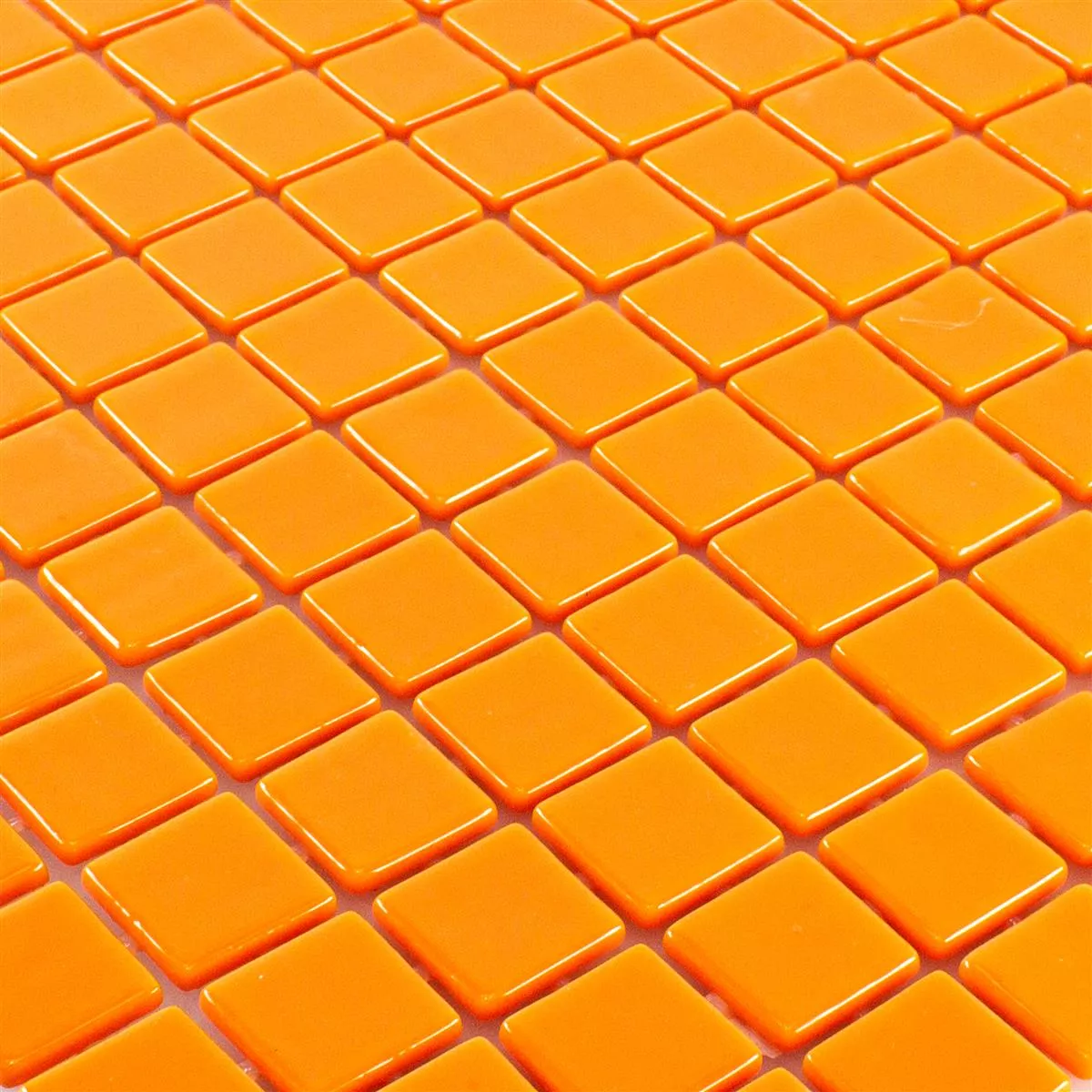 Muestra Cristal Pool Piscina Mosaico Pixley Naranja