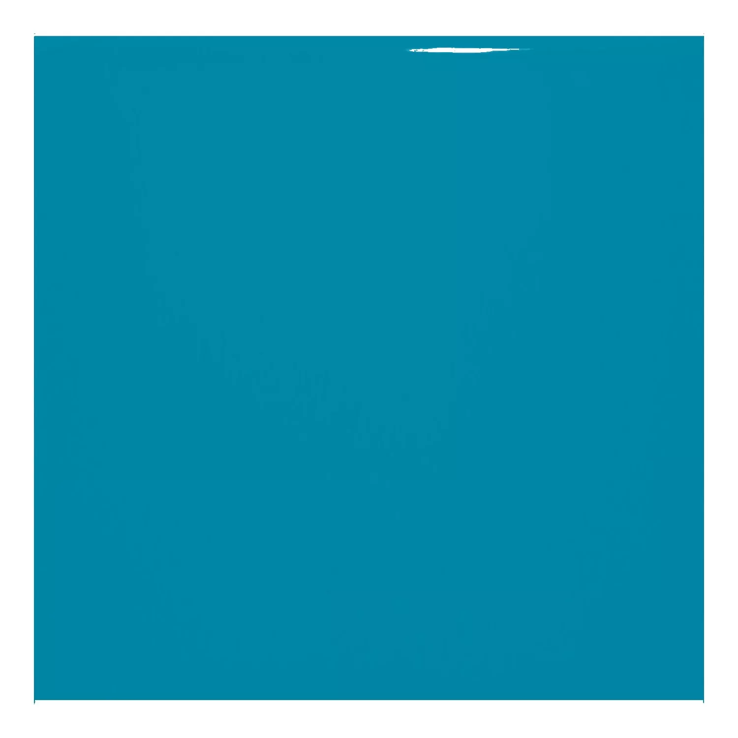 Azulejo de metro Turquesa Brillante 10x10 cm Sin Faceta Freyburg Aqua Blue