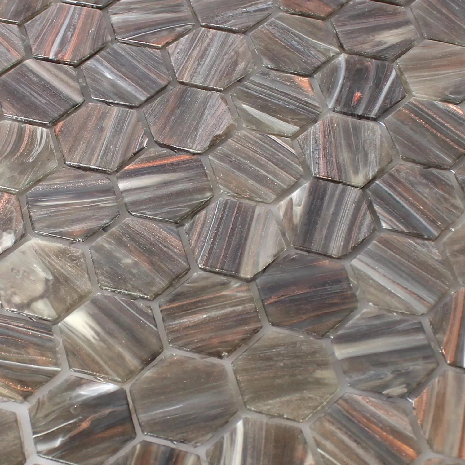 Azulejos De Mosaico Trend-Vi Cristal Hexagonales 218