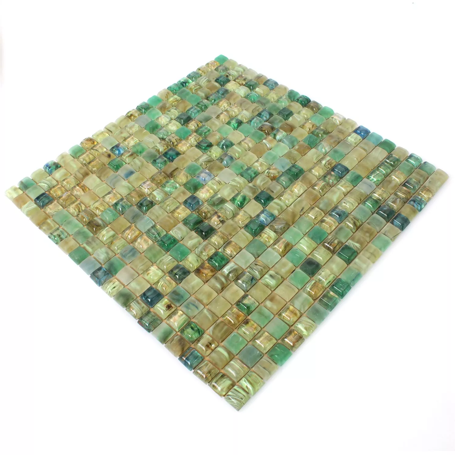 Muestra Cristal Piscina Azulejos De Mosaico Pergamon Verde