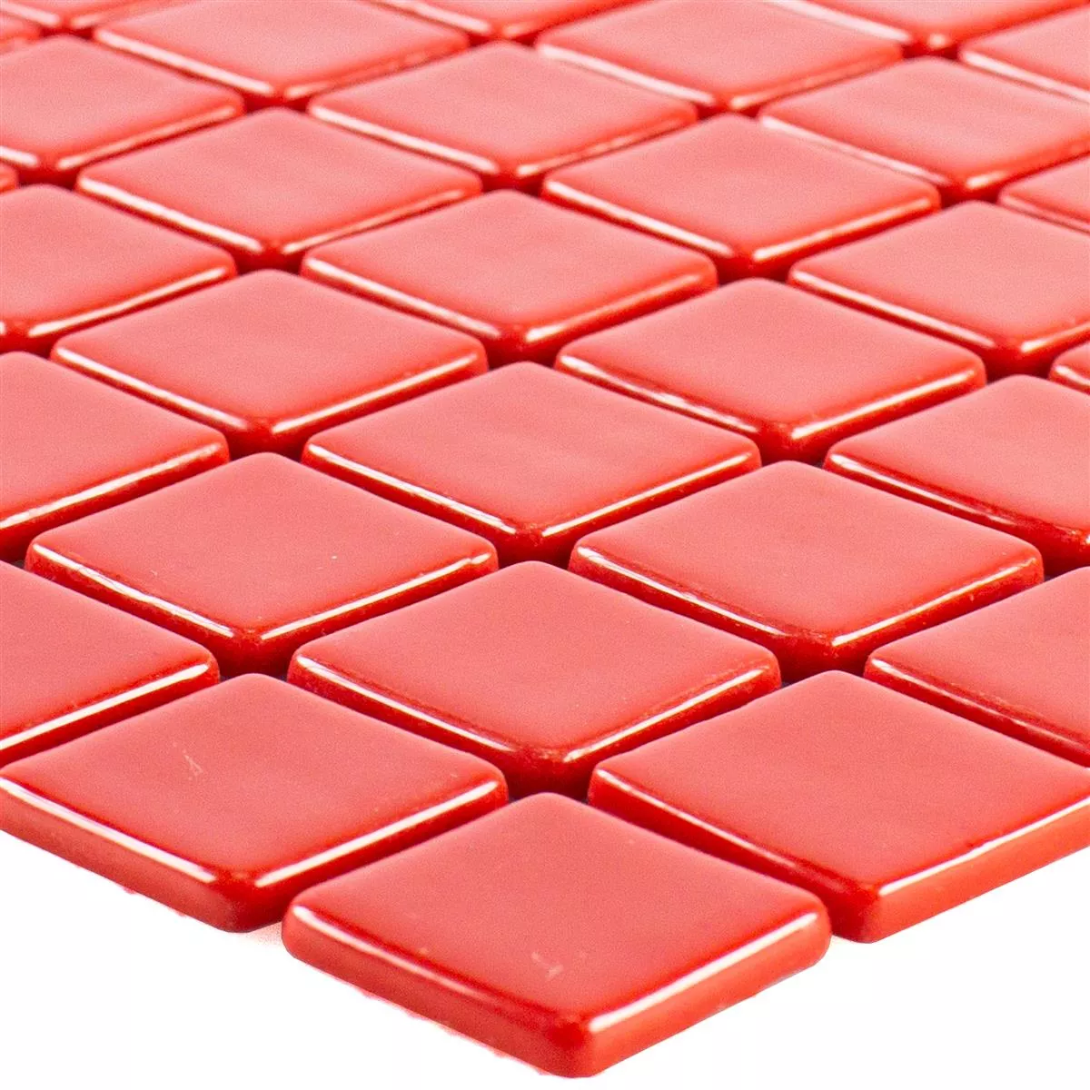 Cristal Pool Piscina Mosaico Pixley Rojo