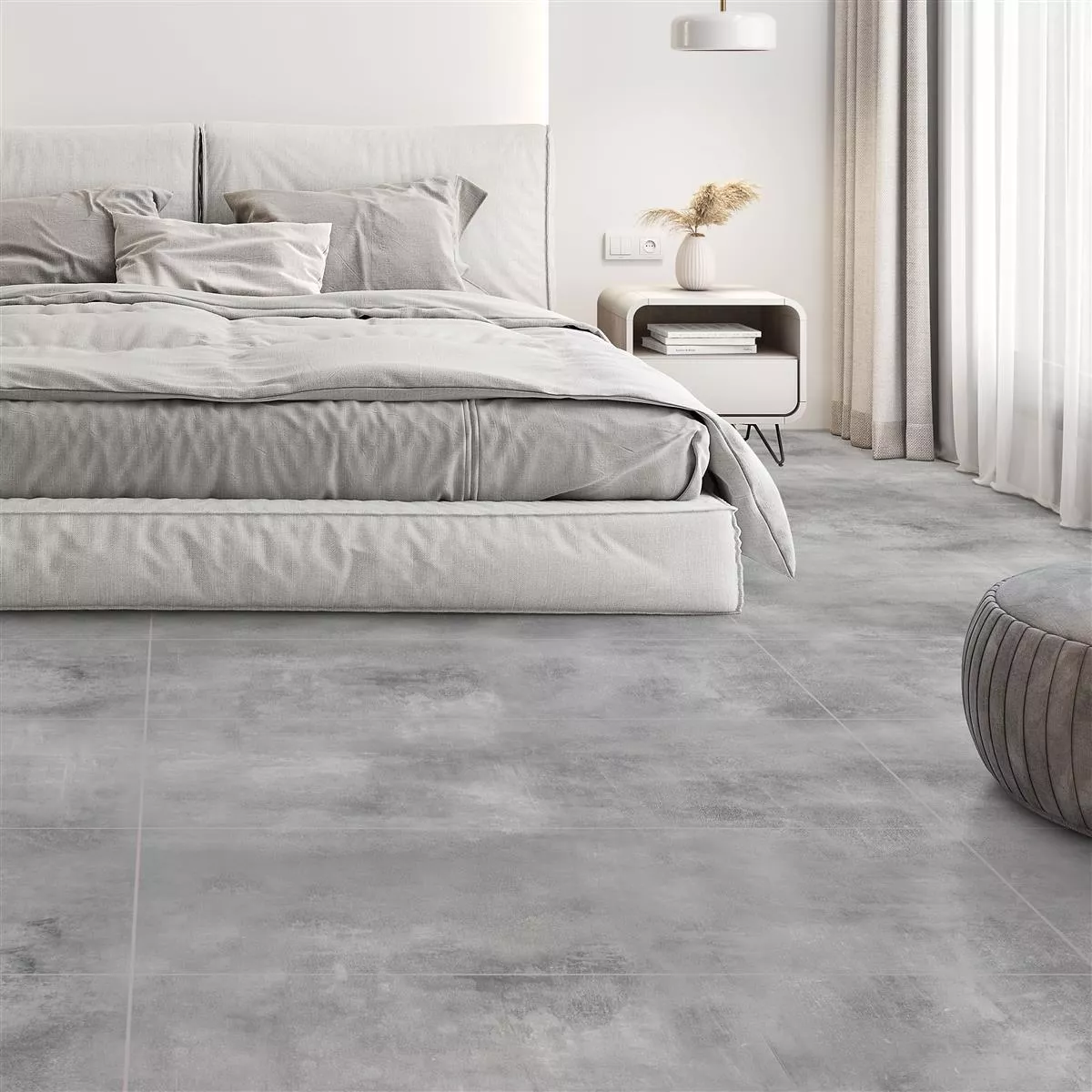 Muestra Pavimento Castlebrook Aspecto de Piedra Gris Claro 60x120cm