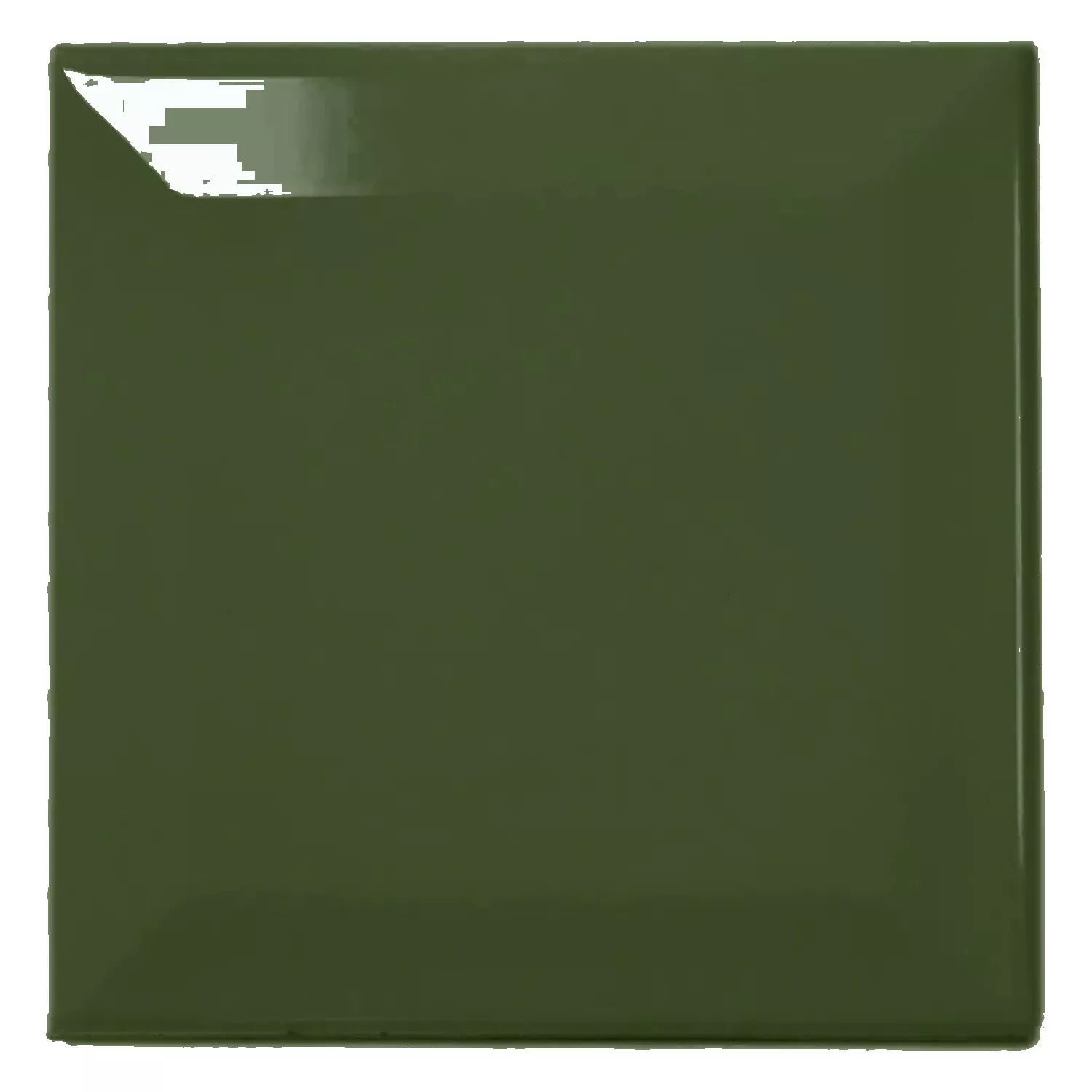 Azulejo de metro Verde Brillante 10x10 cm Faceta Catarina Botella
