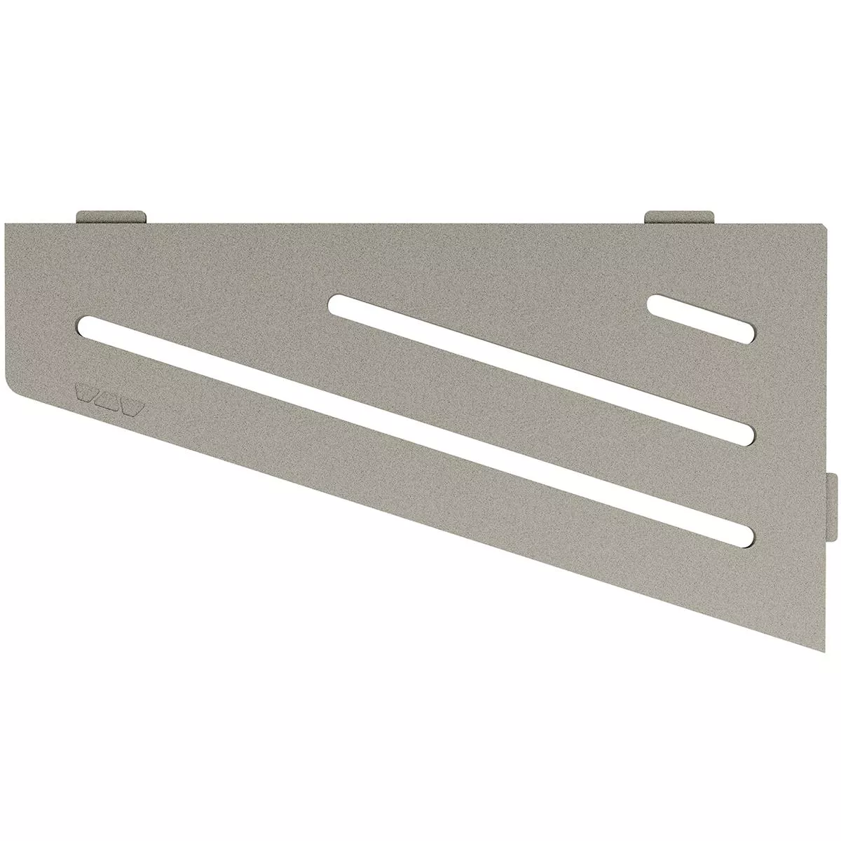 Estante de pared estante de ducha Schlüter cuadrado 15,4x29,5 cm gris ondulado