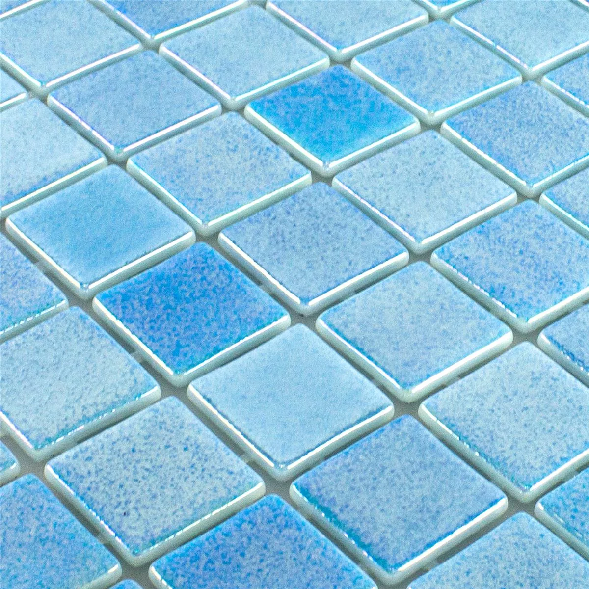 Muestra Cristal Piscina Mosaico McNeal Azul Claro 38